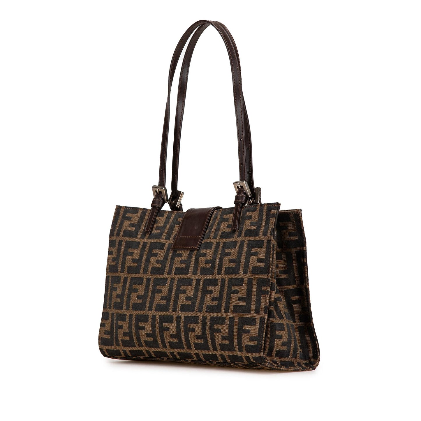 Fendi Zucca Shoulder Bag Canvas Shoulder Bag 3