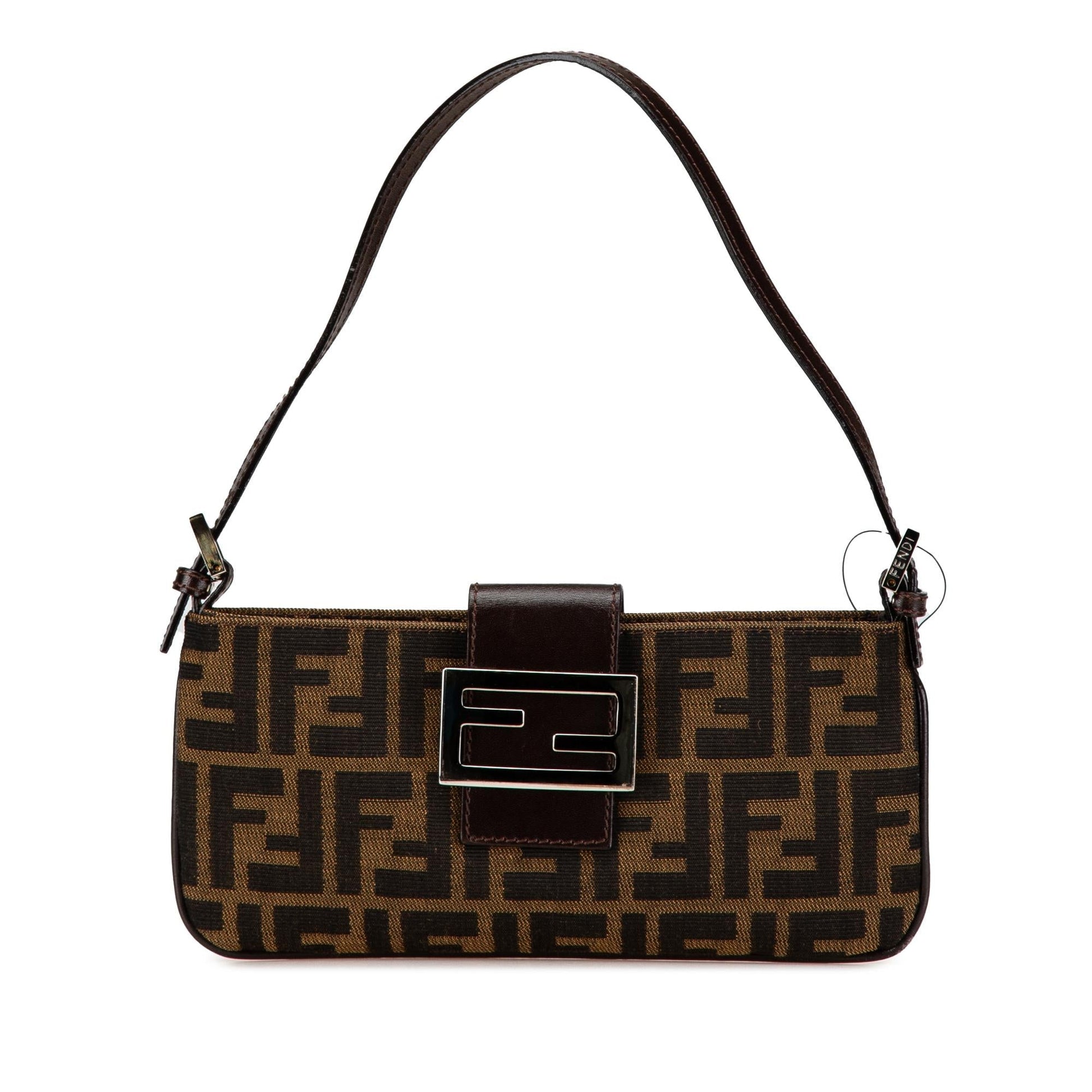 Fendi Zucca Shoulder Bag Canvas Shoulder Bag 9
