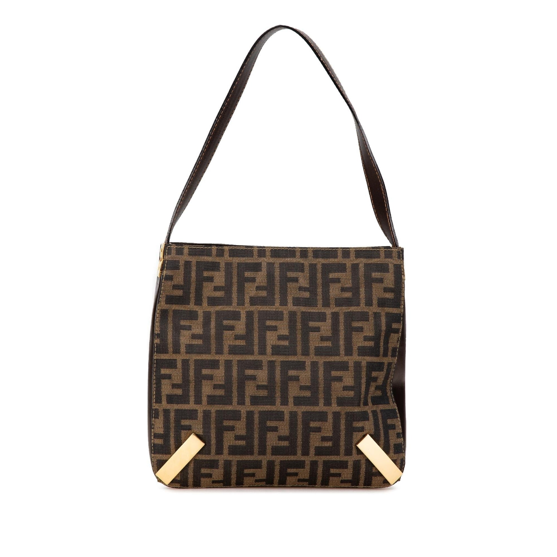 Fendi Zucca Shoulder Bag Canvas Shoulder Bag 11