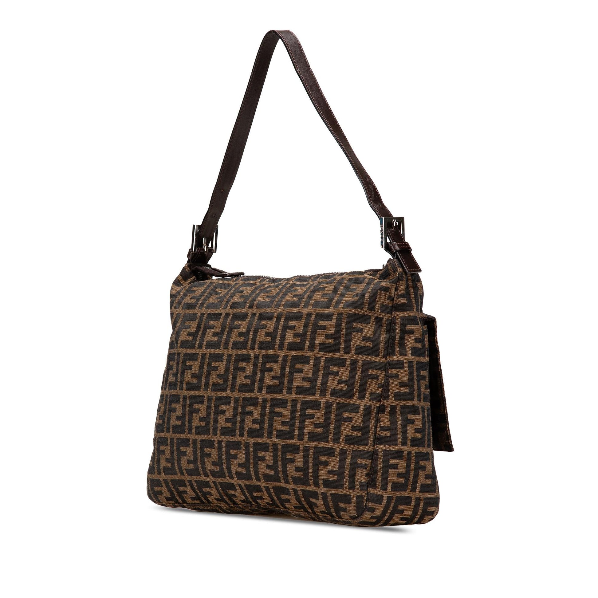 Fendi Zucca Shoulder Bag Canvas Shoulder Bag 12