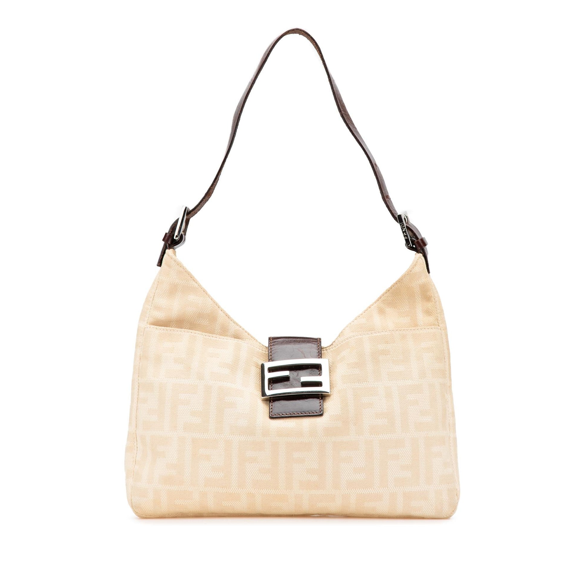 Fendi Zucca Shoulder Bag Canvas Shoulder Bag 13