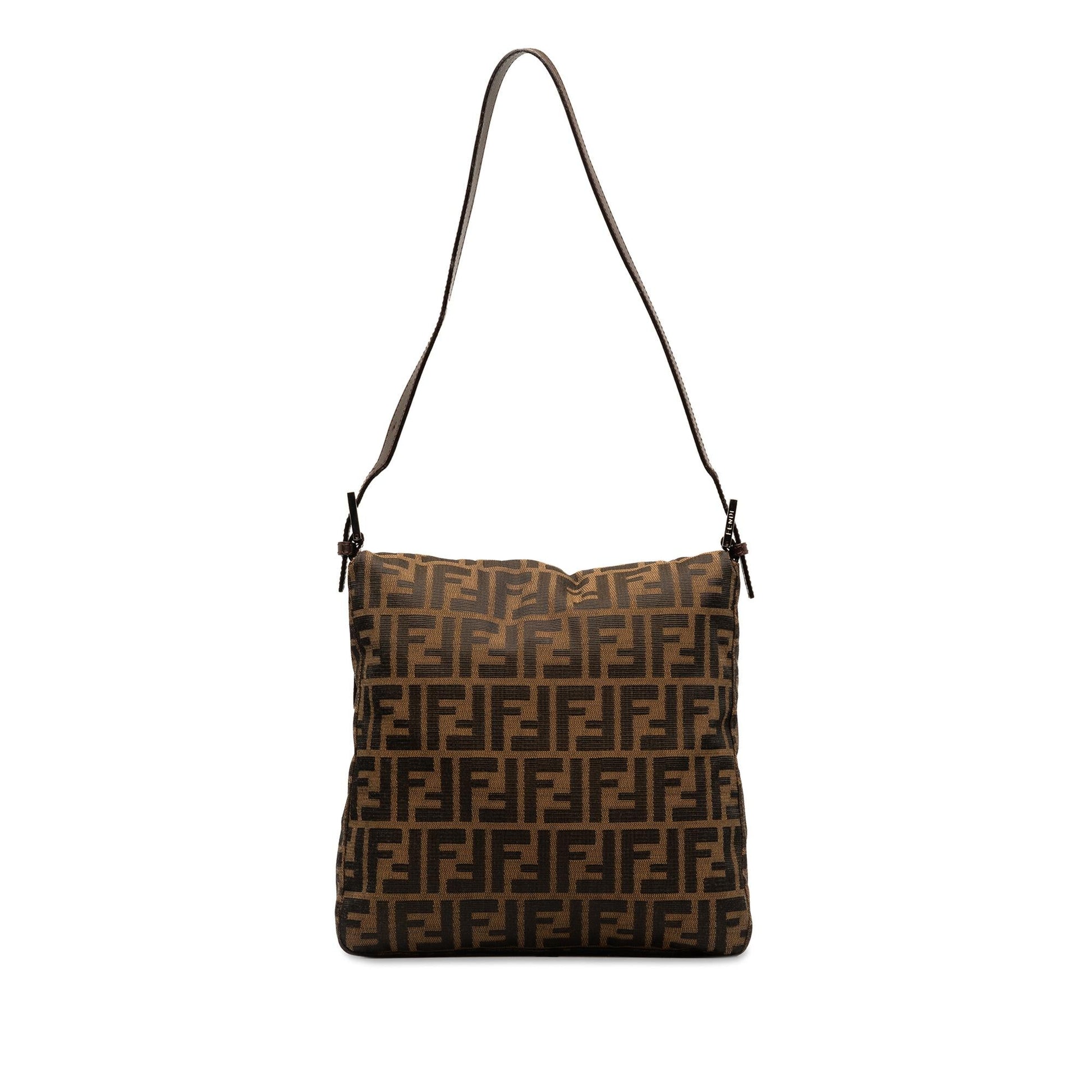 Fendi Zucca Shoulder Bag Canvas Shoulder Bag 19