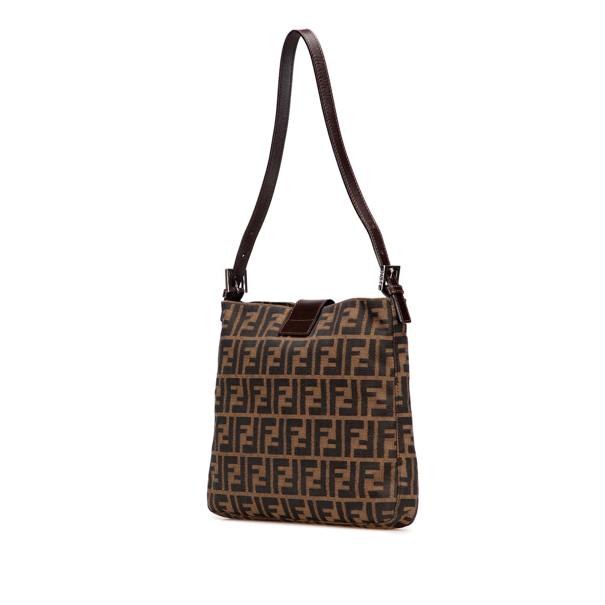 Fendi Zucca Shoulder Bag Canvas Shoulder Bag 17