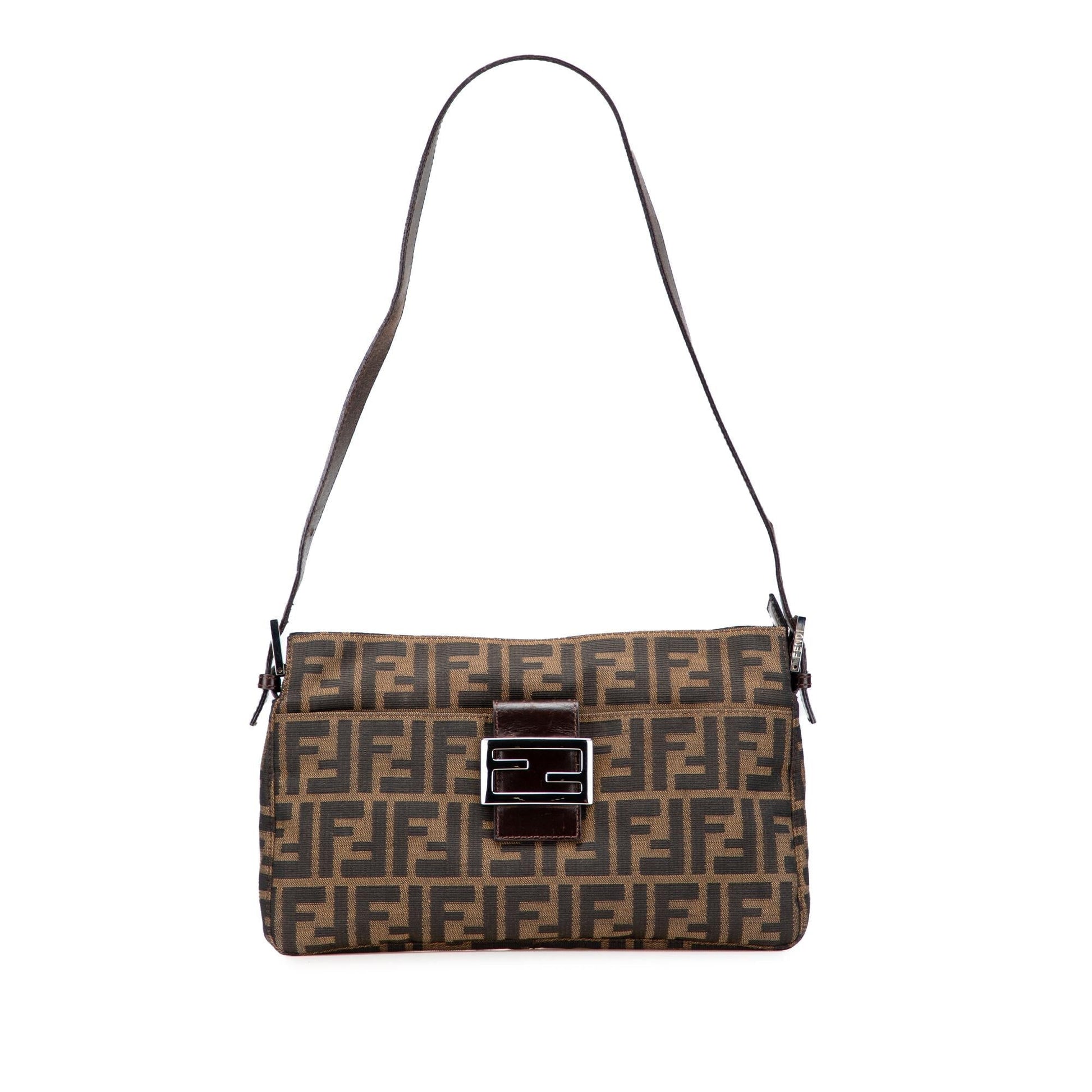 Fendi Zucca Shoulder Bag Canvas Shoulder Bag 22