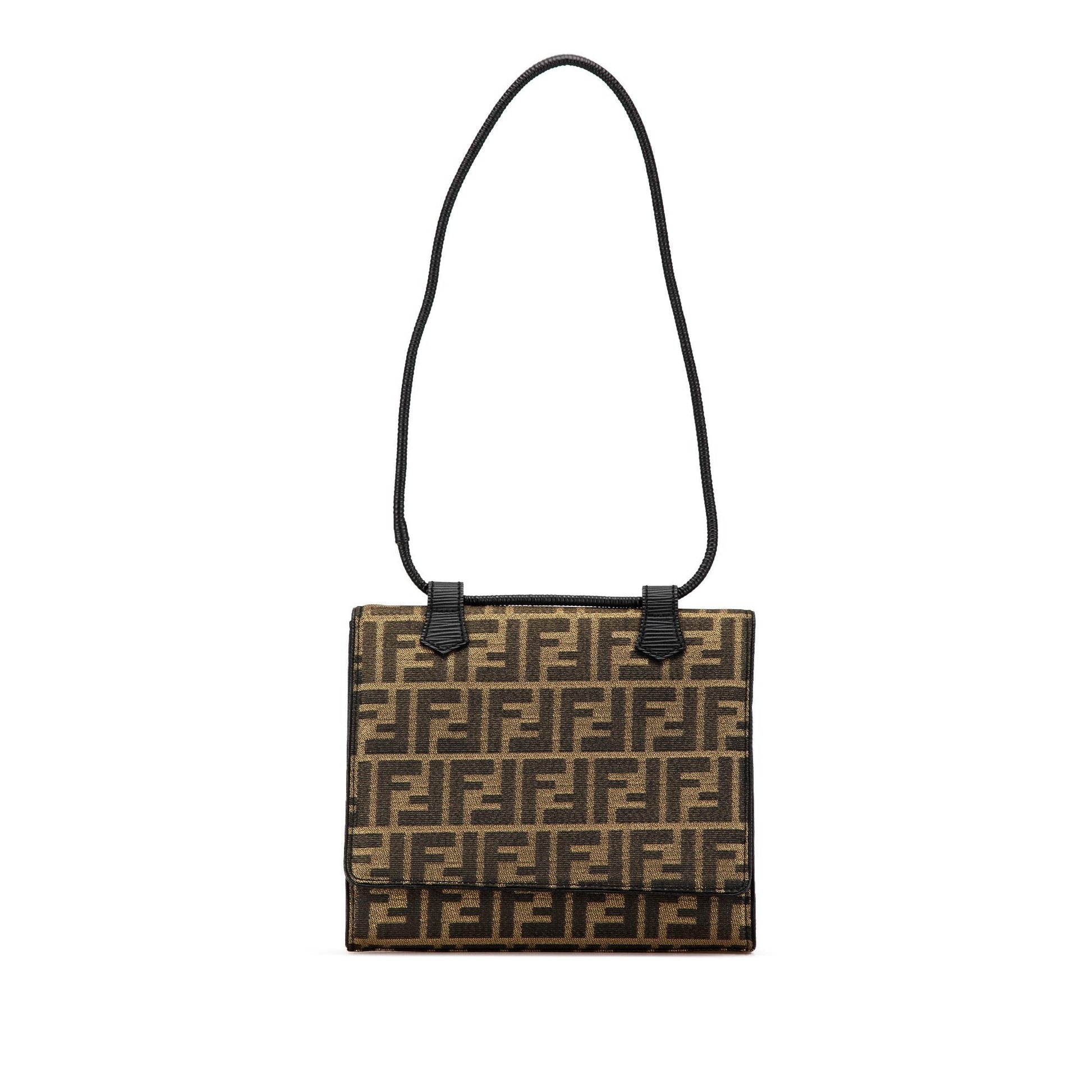 Fendi Zucca Shoulder Bag Canvas Shoulder Bag 23