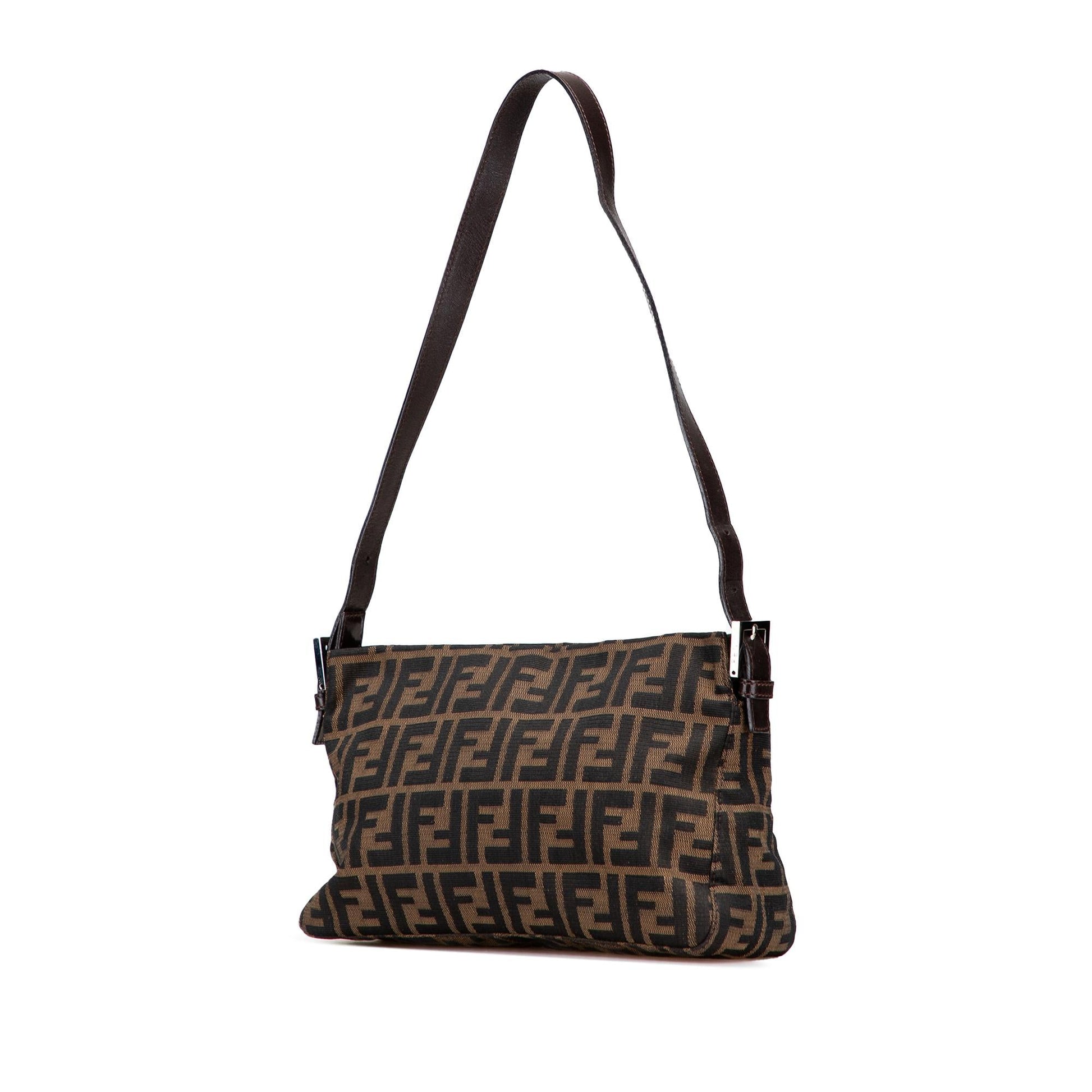 Fendi Zucca Shoulder Bag Canvas Shoulder Bag 25