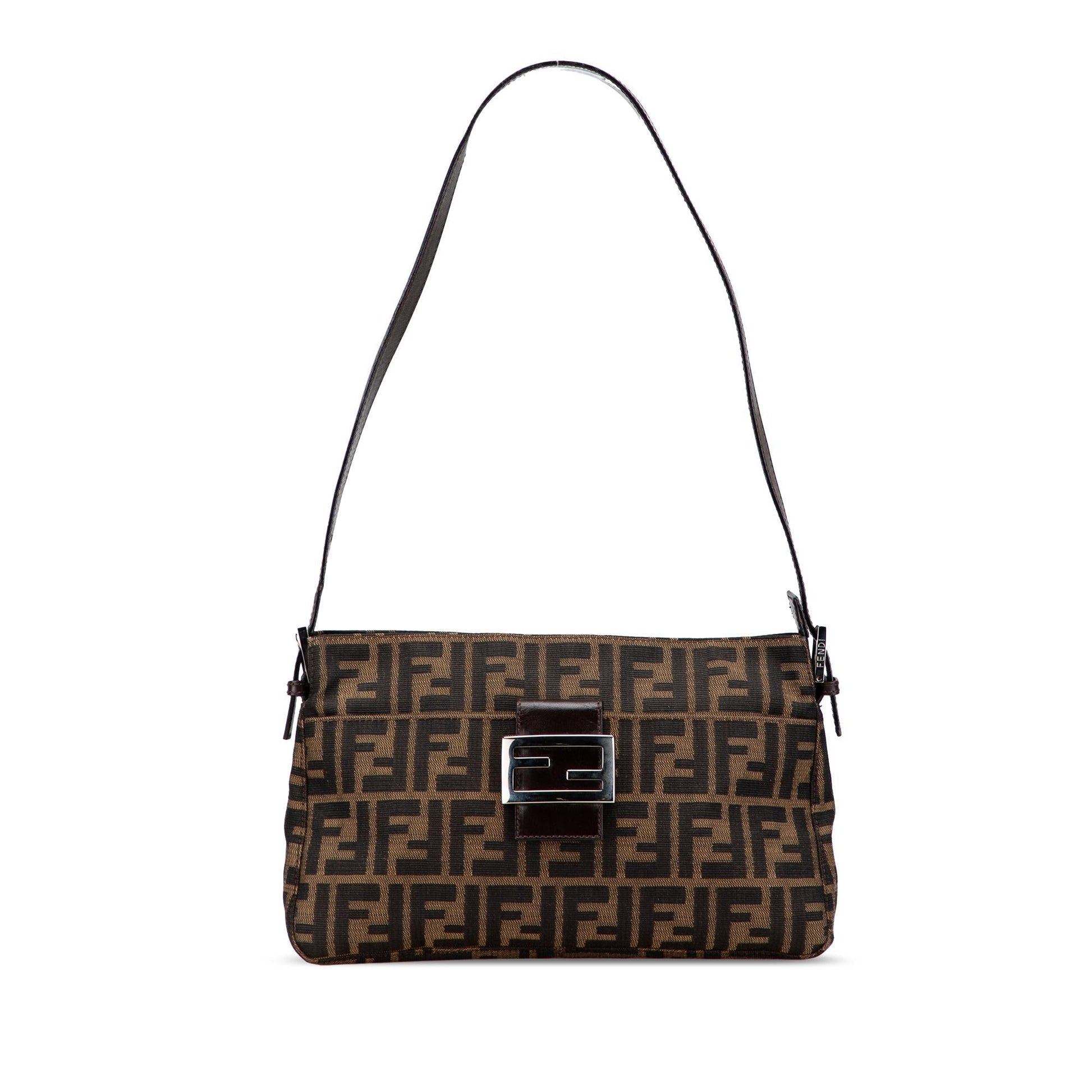 Fendi Zucca Shoulder Bag Canvas Shoulder Bag 28