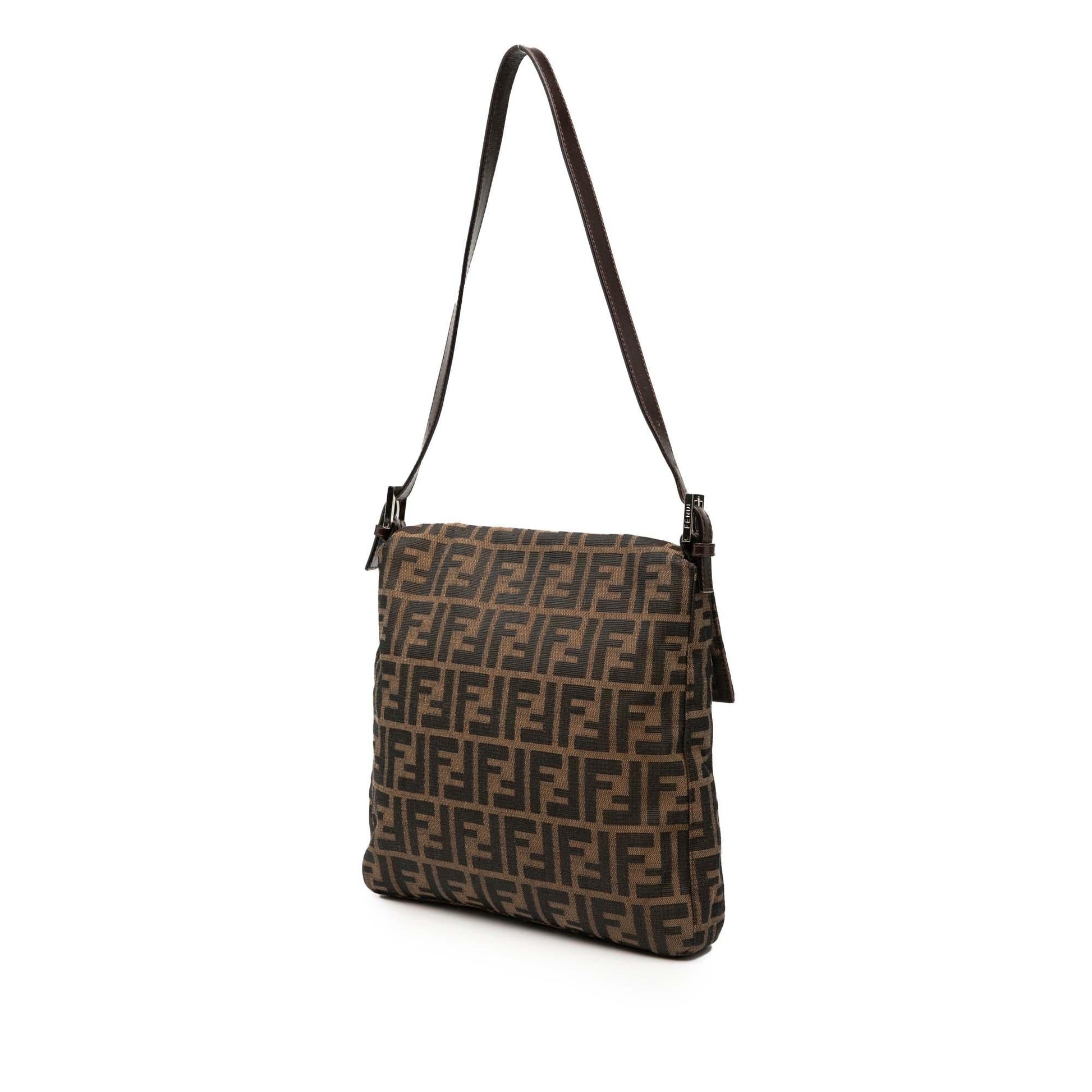 Fendi Zucca Shoulder Bag Canvas Shoulder Bag 35