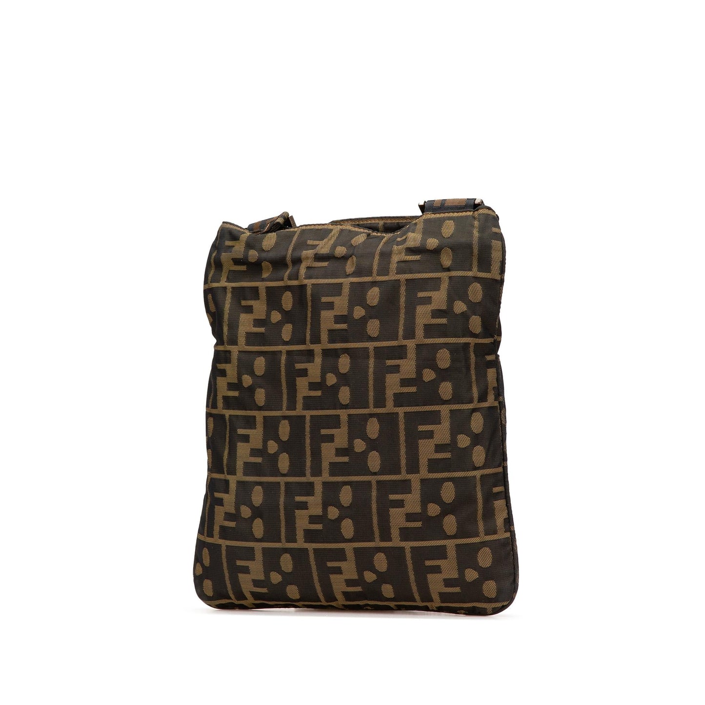 Fendi Zucca Skull Crossbody Canvas Crossbody Bag