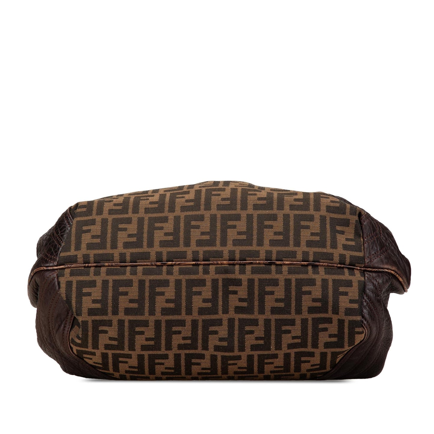 Fendi Zucca Spy Handbag Canvas Satchel Bag