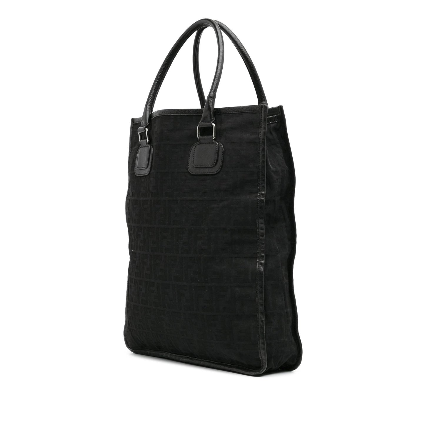 Fendi Zucca Tall Tote Canvas Tote Bag