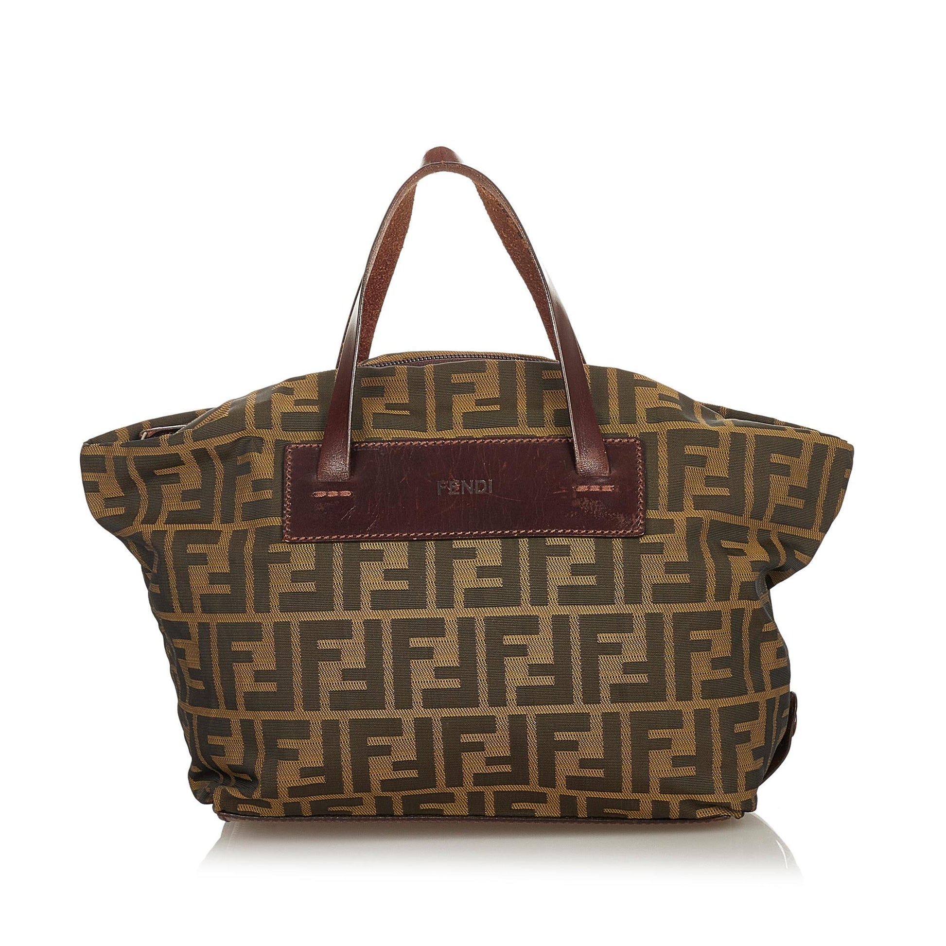 Fendi Zucca Tote Bag Shg Canvas Bag Shg 26576