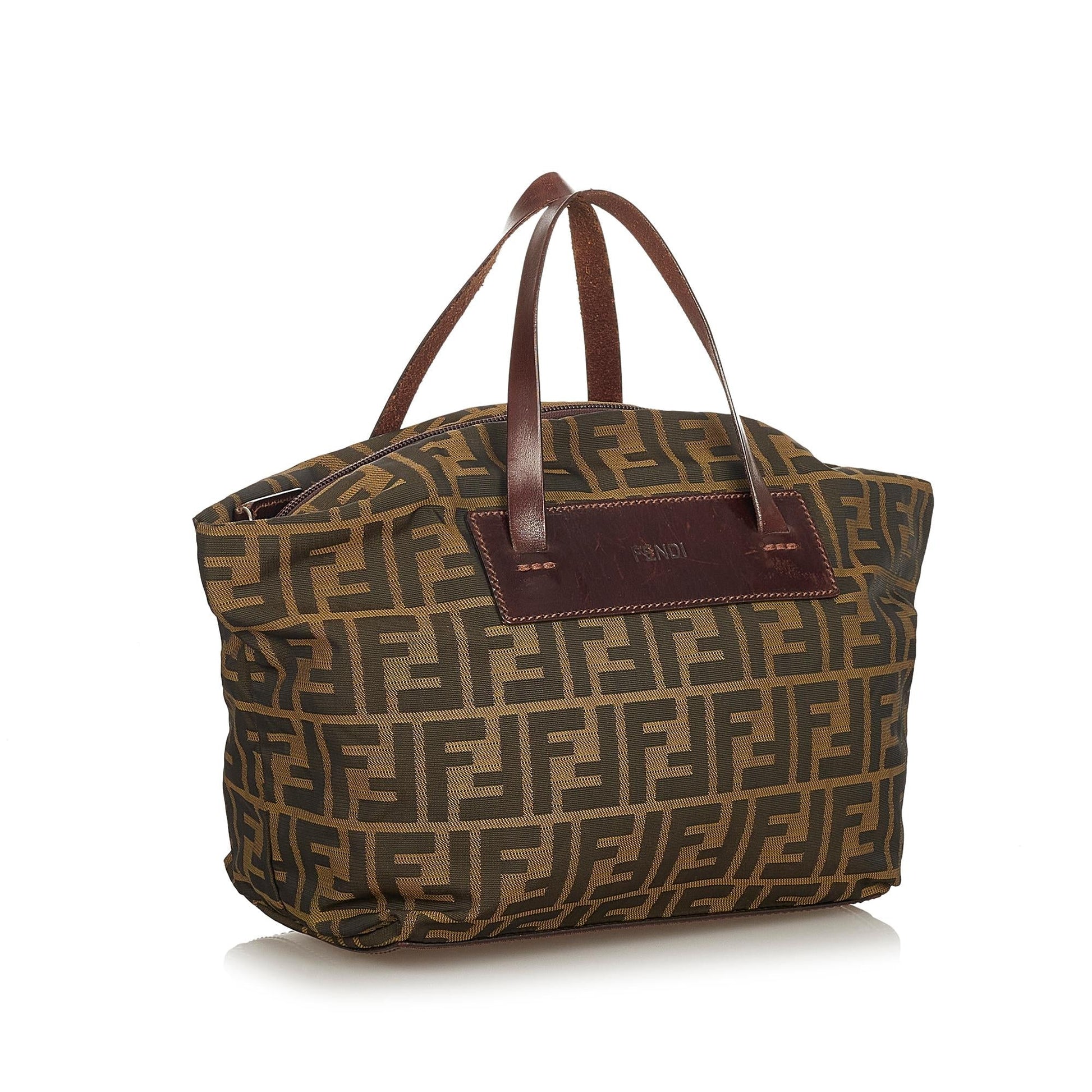 Fendi Zucca Tote Bag Shg Canvas Bag Shg 26576