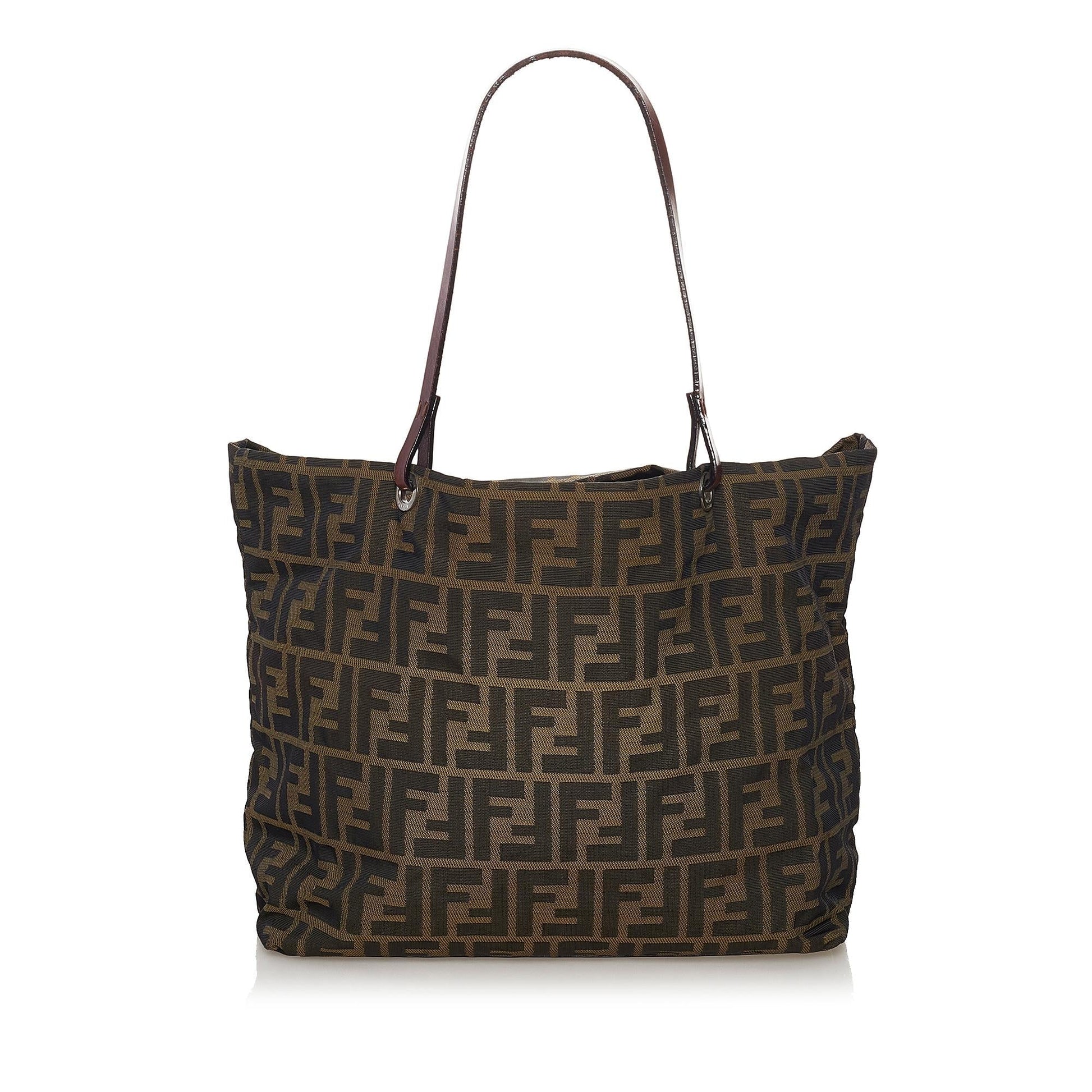 Fendi Zucca Tote Bag Shg Canvas Bag Shg 32825