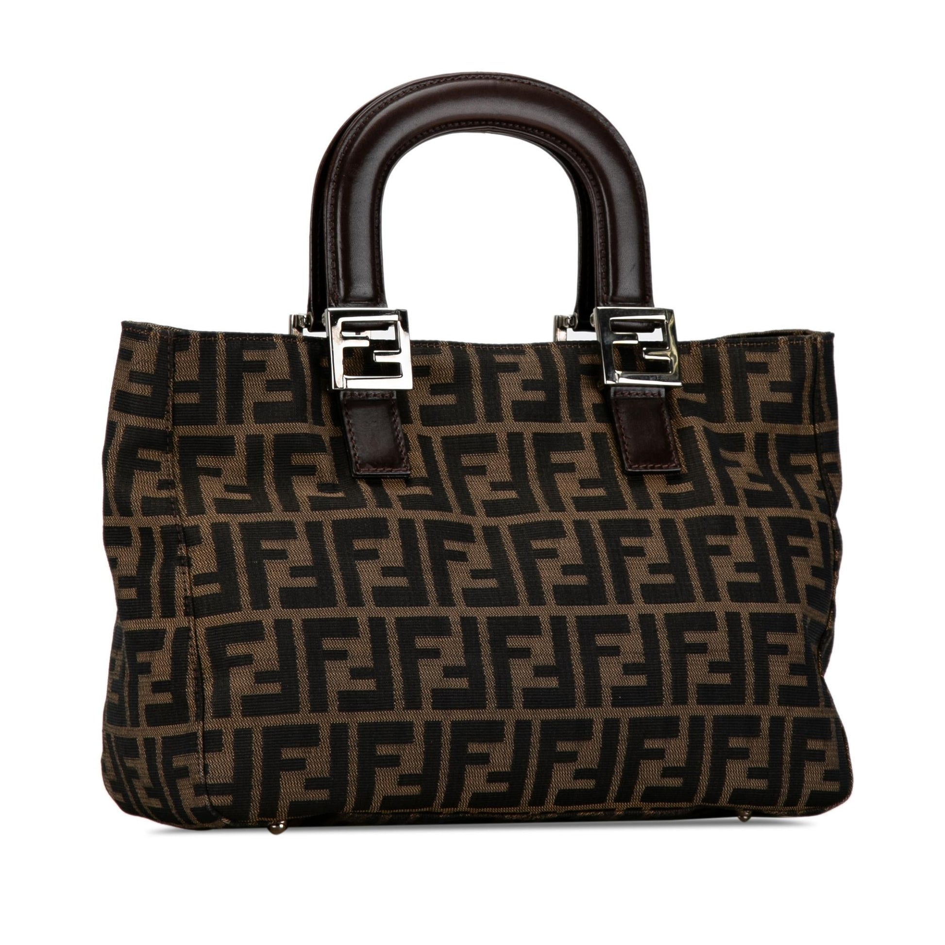 Fendi Zucca Twins Tote Shg 0O3Ibz Canvas Tote Bag