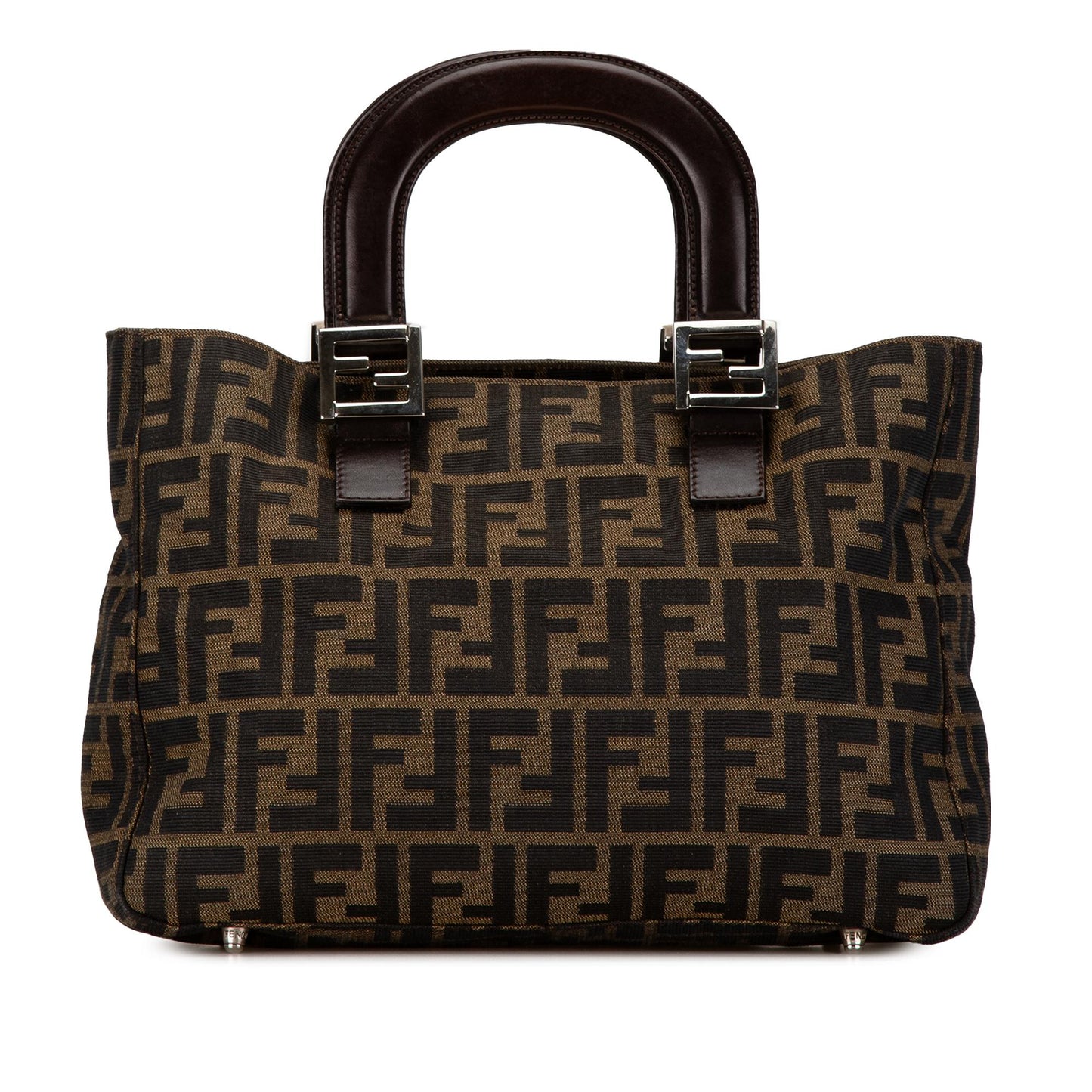 Fendi Zucca Twins Tote Shg Lqzctx Canvas Tote Bag