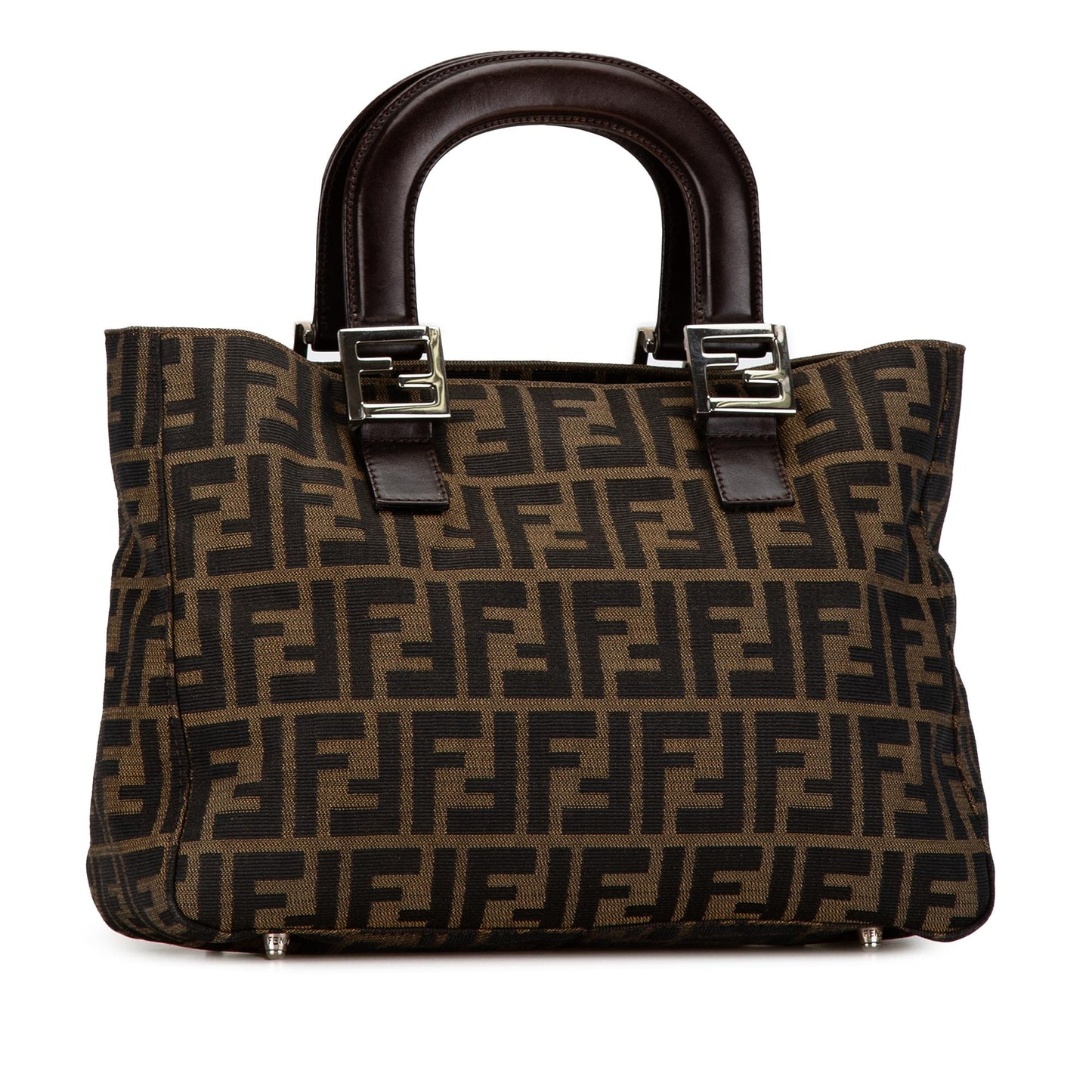 Fendi Zucca Twins Tote Shg Lqzctx Canvas Tote Bag