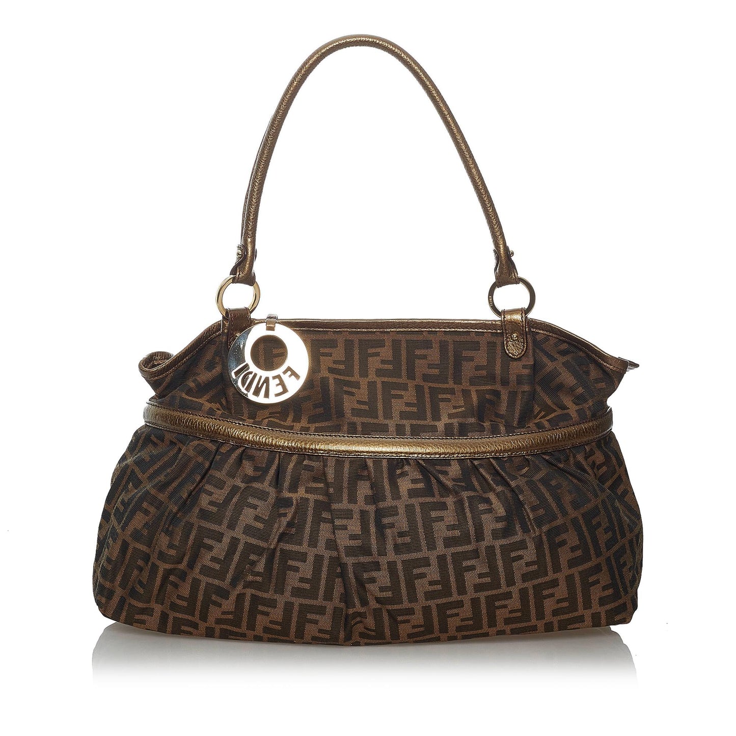 Fendi Zucca Chef Shoulder Bag Shg Canvas Bag Shg 30172