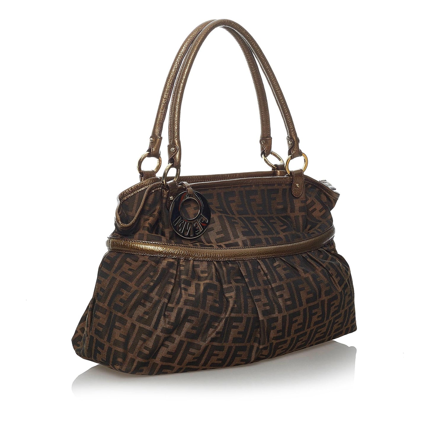 Fendi Zucca Chef Shoulder Bag Shg Canvas Bag Shg 30172