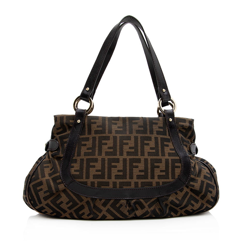 Fendi Zucca Chef Hobo Final Sale Shf Large Shoulder Bag