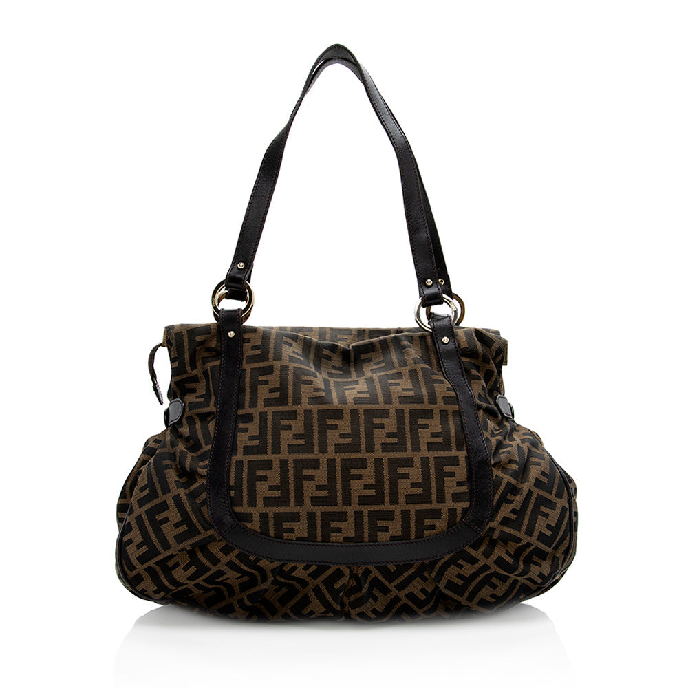 Fendi Zucca Chef Shoulder Bag Shf Large