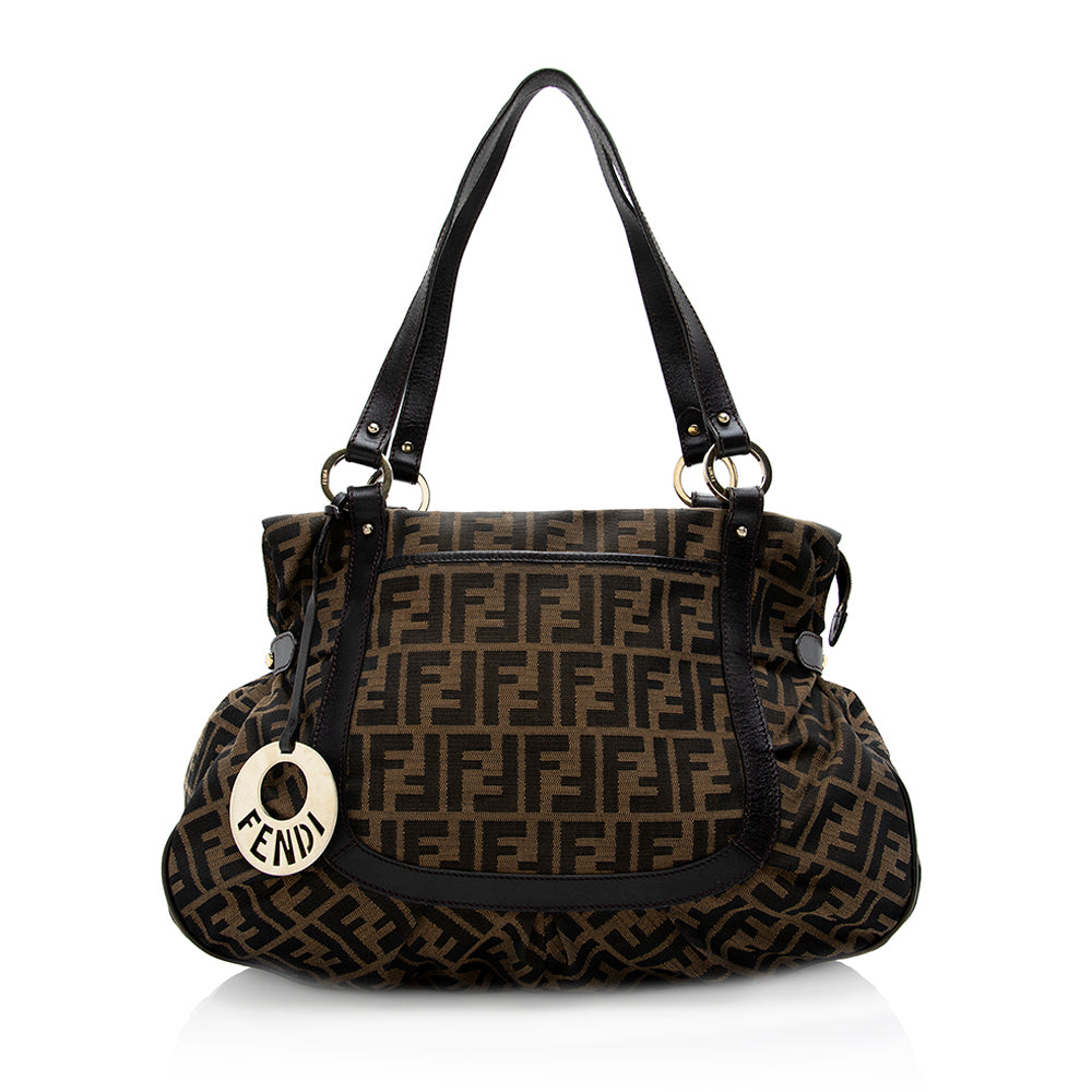 Fendi Zucca Chef Shoulder Bag Shf Large