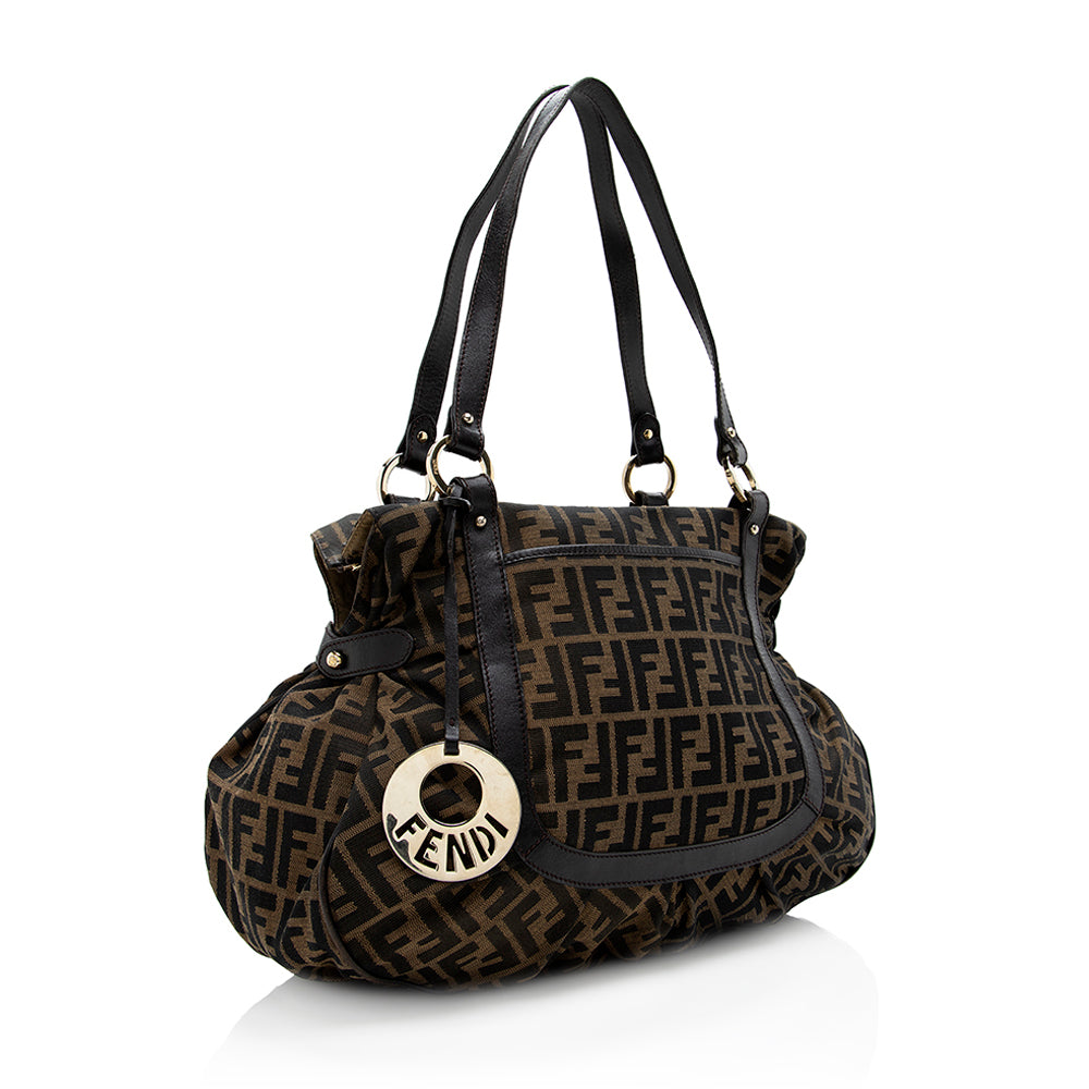 Fendi Zucca Chef Shoulder Bag Shf Large