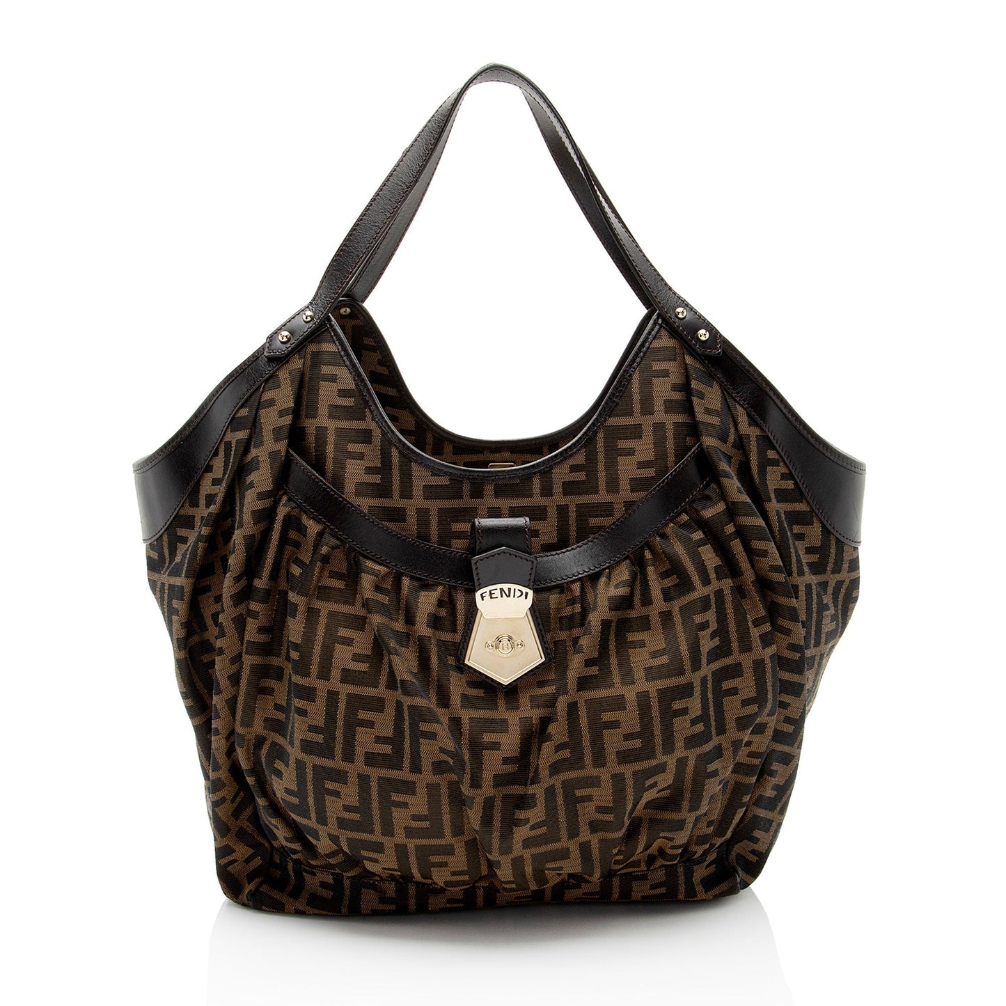 Fendi Zucca Chef Pocket Tote Shf 8Gwlac Large Tote Bag