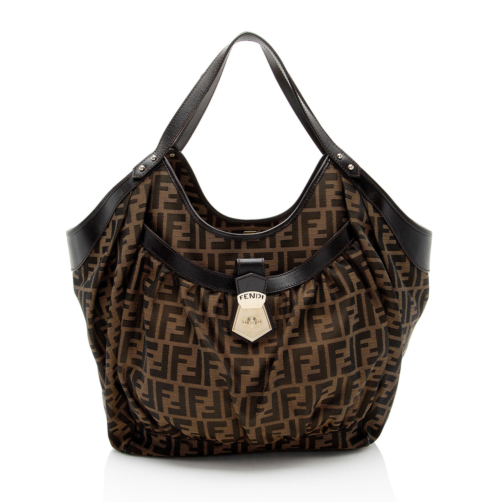 Fendi Zucca Chef Pocket Tote Shf 8Gwlac Large Tote Bag