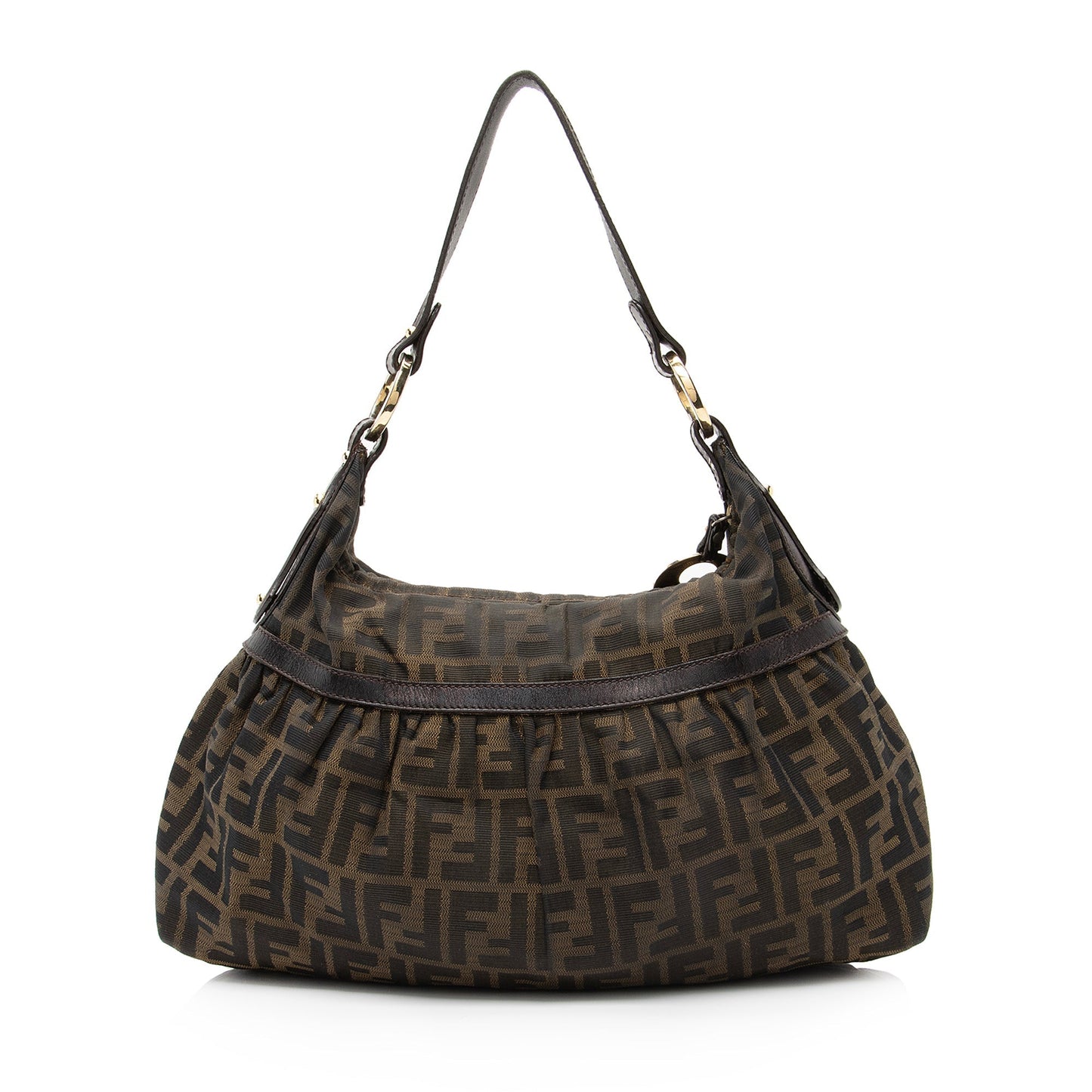 Fendi Zucca Chef Hobo Shf Medium Shoulder Bag