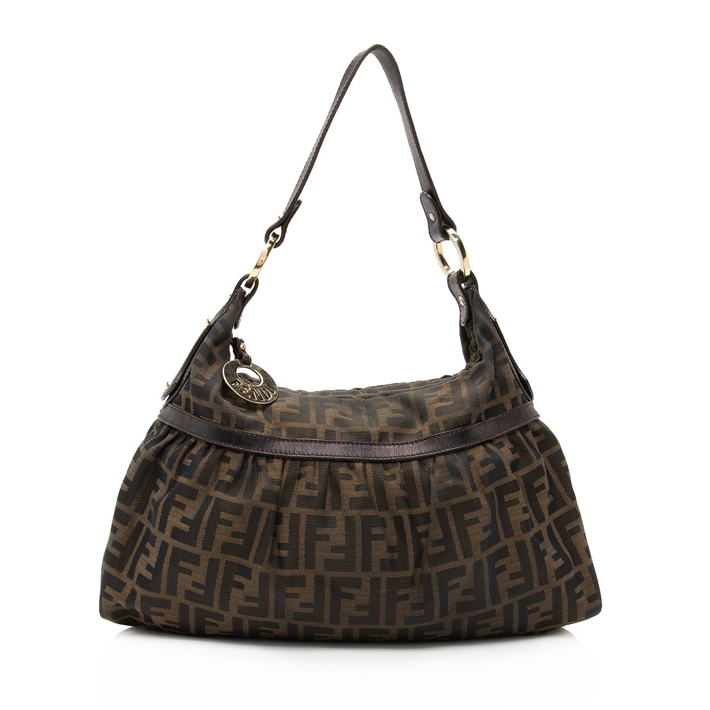 Fendi Zucca Chef Hobo Shf Medium Shoulder Bag