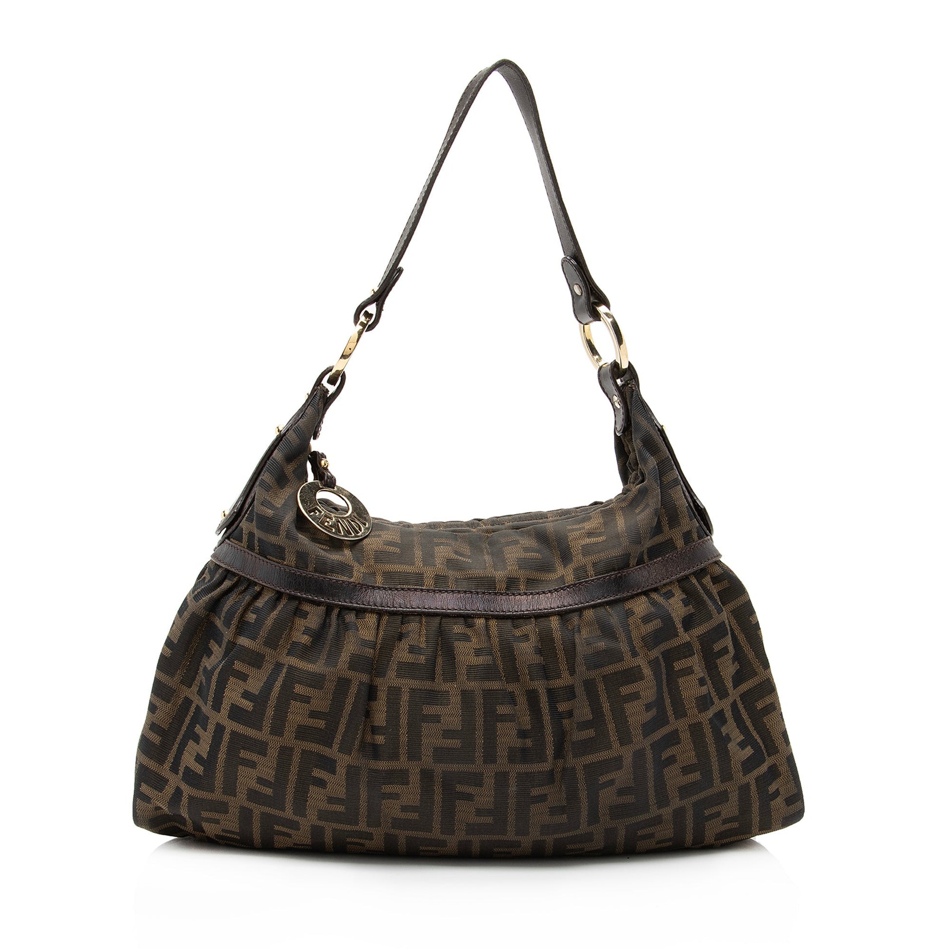 Fendi Zucca Chef Hobo Shf Medium Shoulder Bag