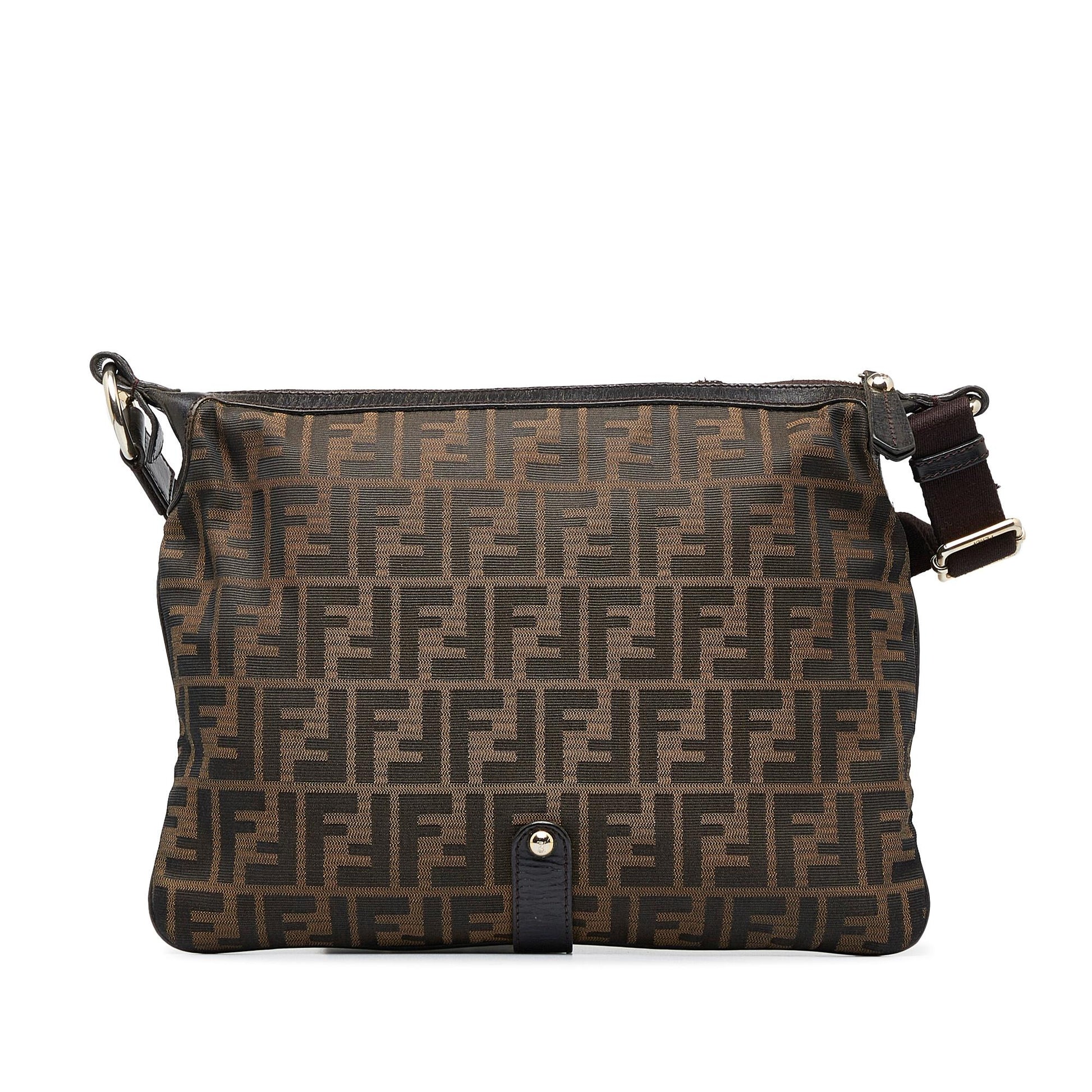 Fendi Zucca Chef Crossbody Shg Vwoc0T Zip Crossbody Bag