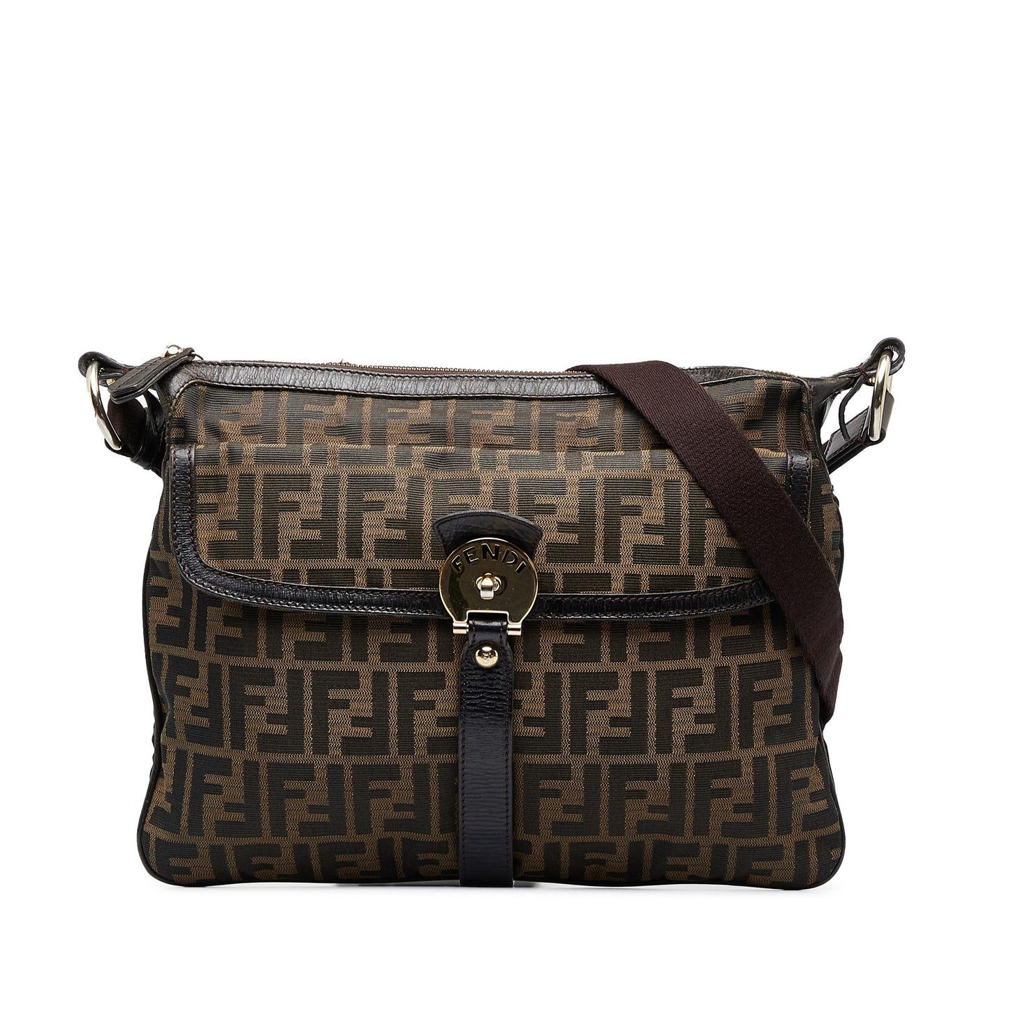 Fendi Zucca Chef Crossbody Shg Vwoc0T Zip Crossbody Bag