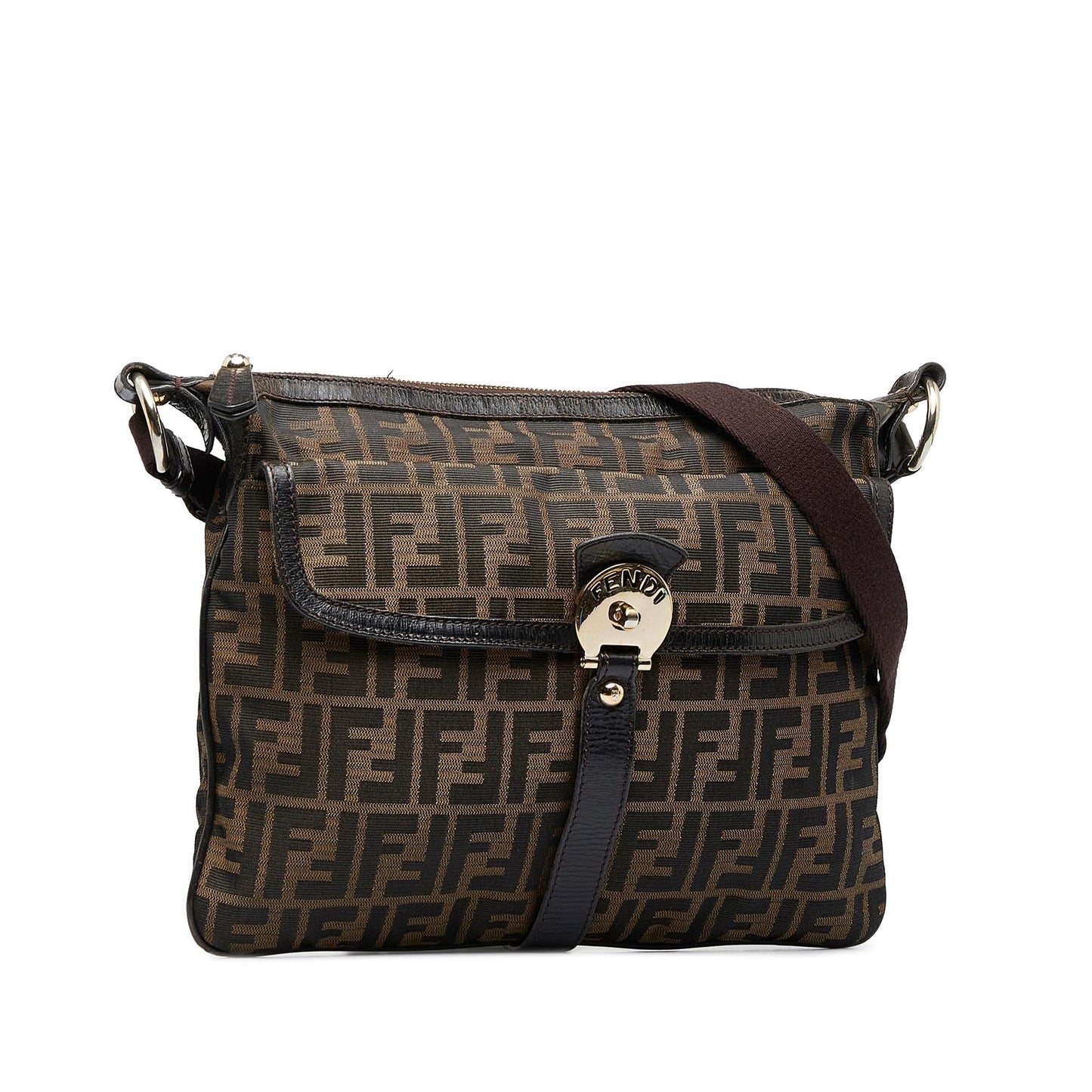 Fendi Zucca Chef Crossbody Shg Vwoc0T Zip Crossbody Bag