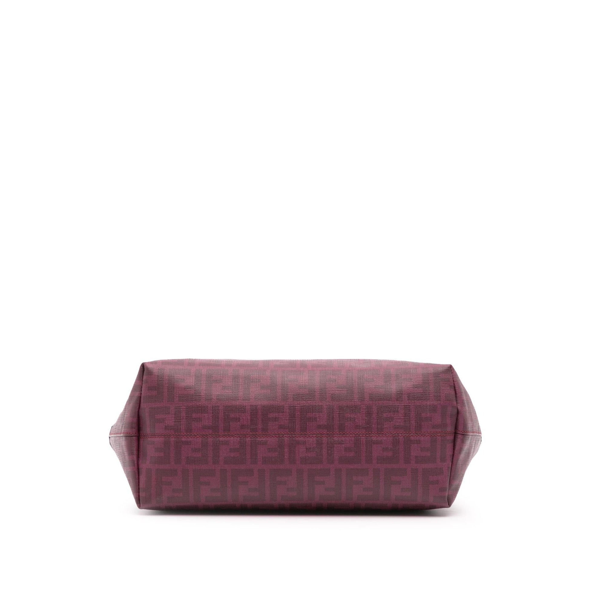 Fendi Zucca Coated Shopping Tote Canvas Tote Bag