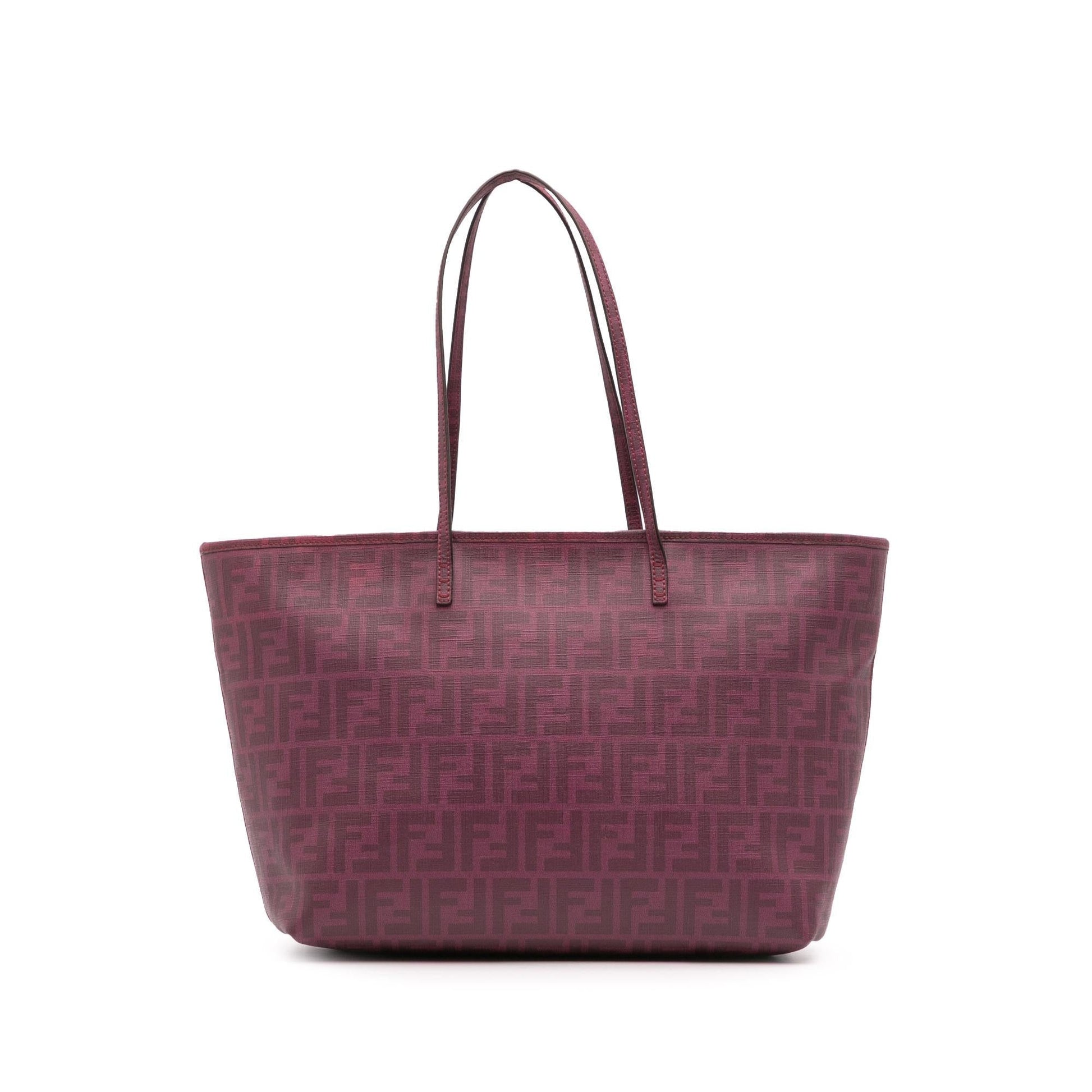 Fendi Zucca Coated Shopping Tote Canvas Tote Bag