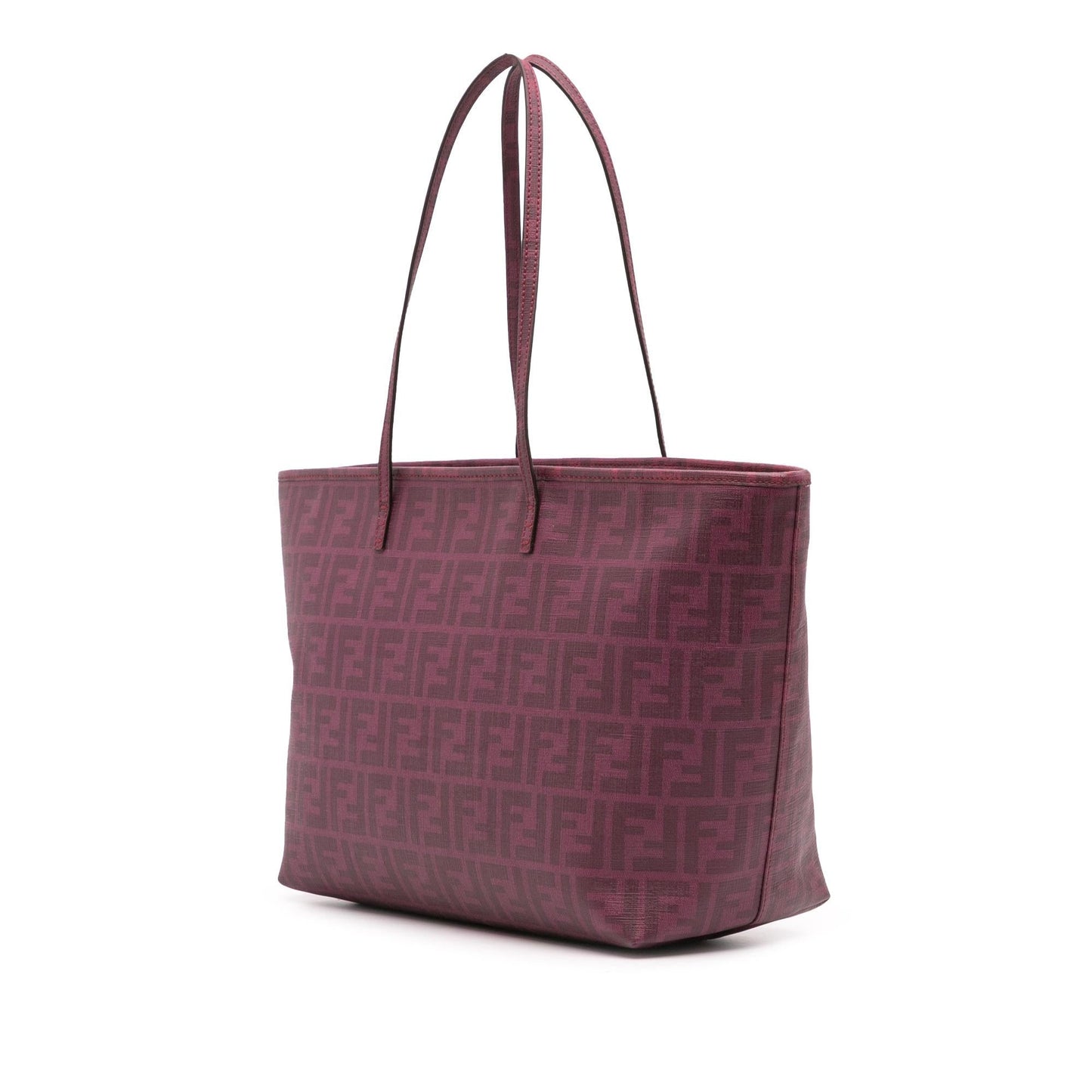 Fendi Zucca Coated Shopping Tote Canvas Tote Bag