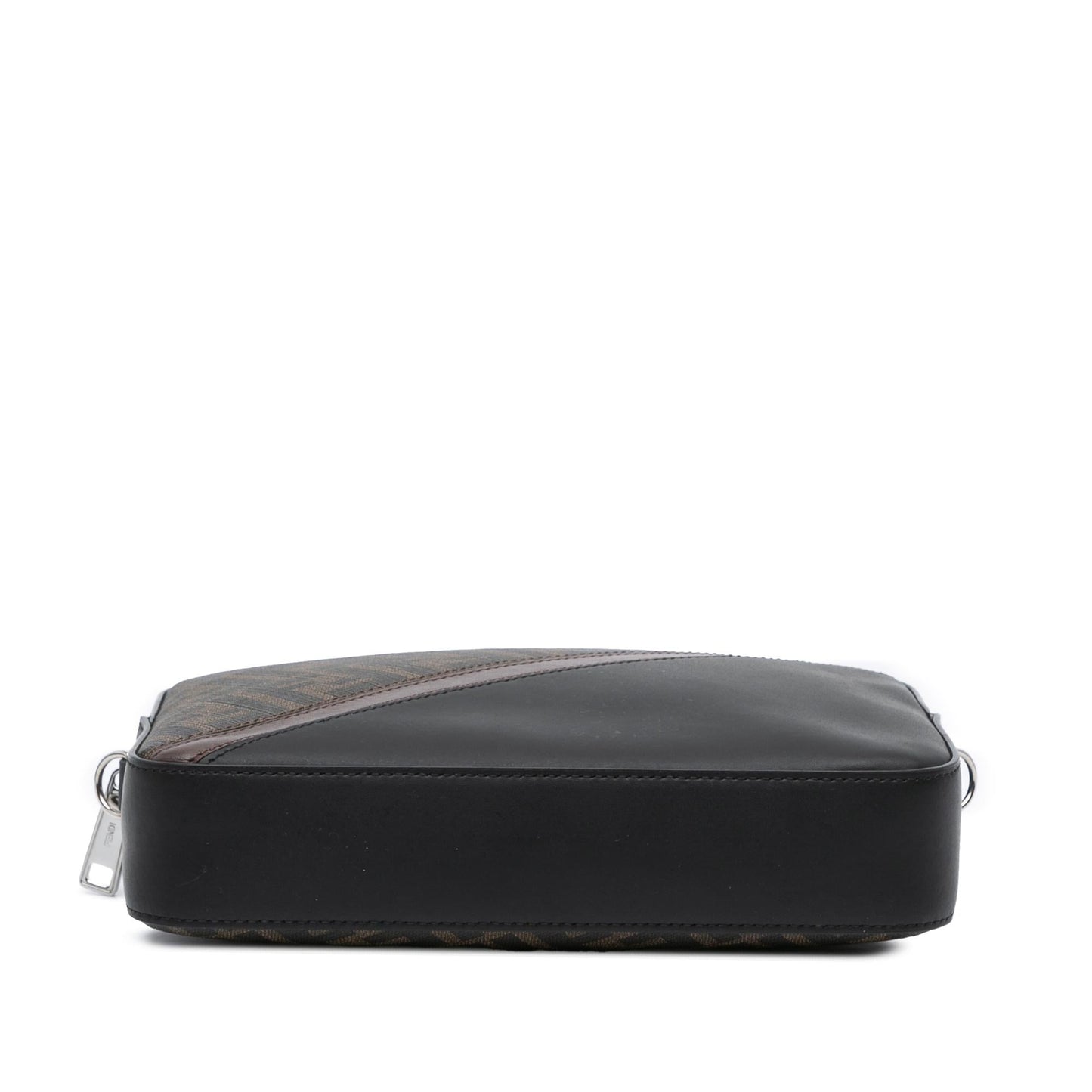 Fendi Zucca Coated Diagonal Camera Bag Canvas Crossbody Bag