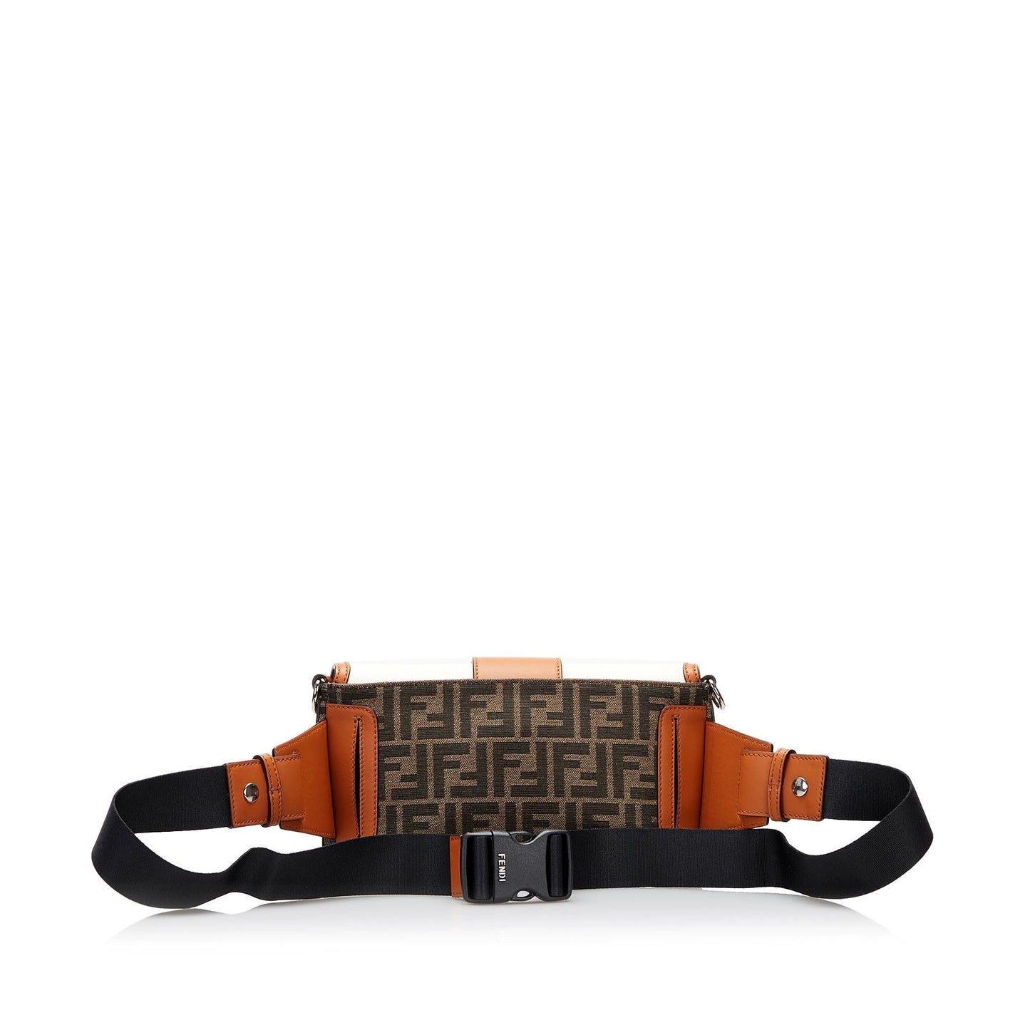 Fendi Zucca Convertible Belt Bag Leather Leather Belt Bag