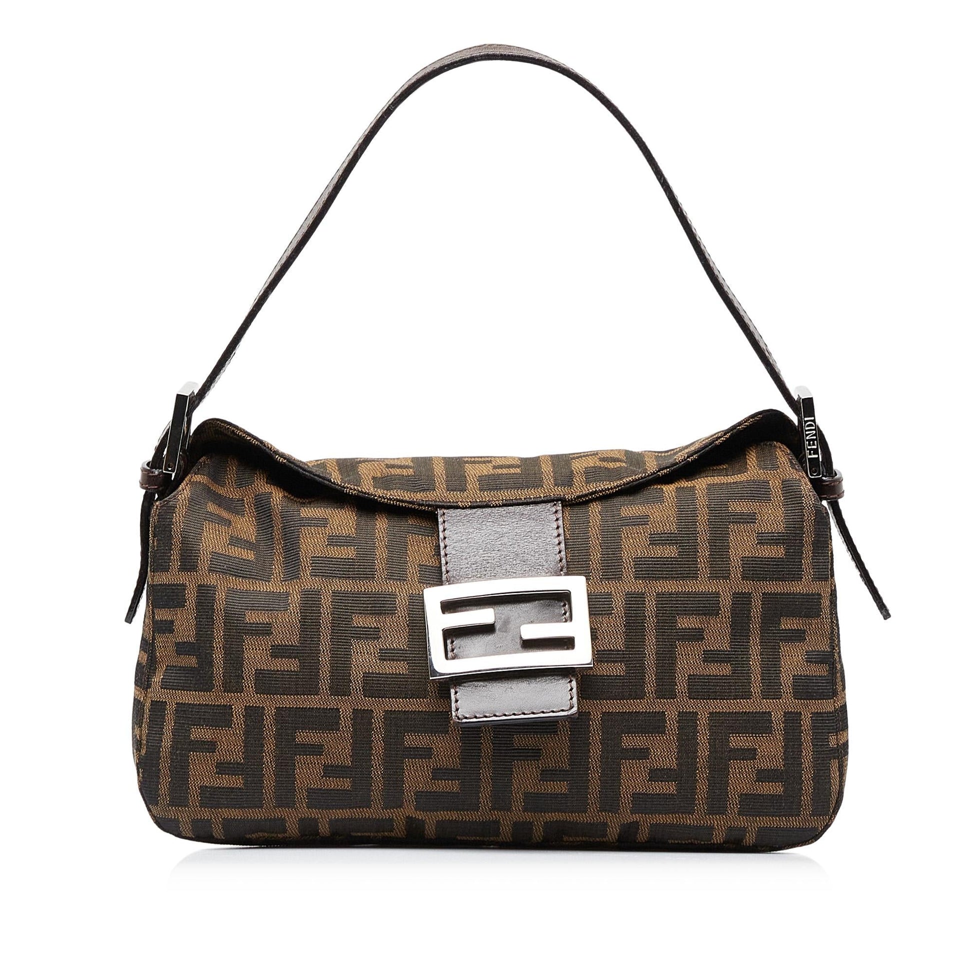 Fendi Zucca Double Baguette Shg 8Sun0W Handbag Flap Shoulder Bag
