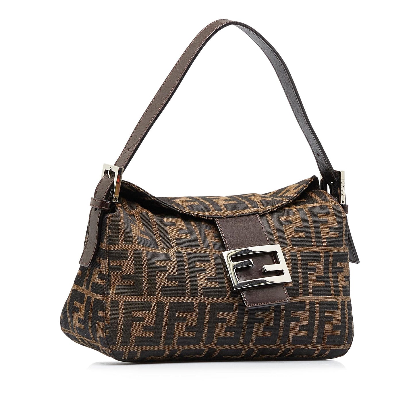 Fendi Zucca Double Baguette Shg 8Sun0W Handbag Flap Shoulder Bag