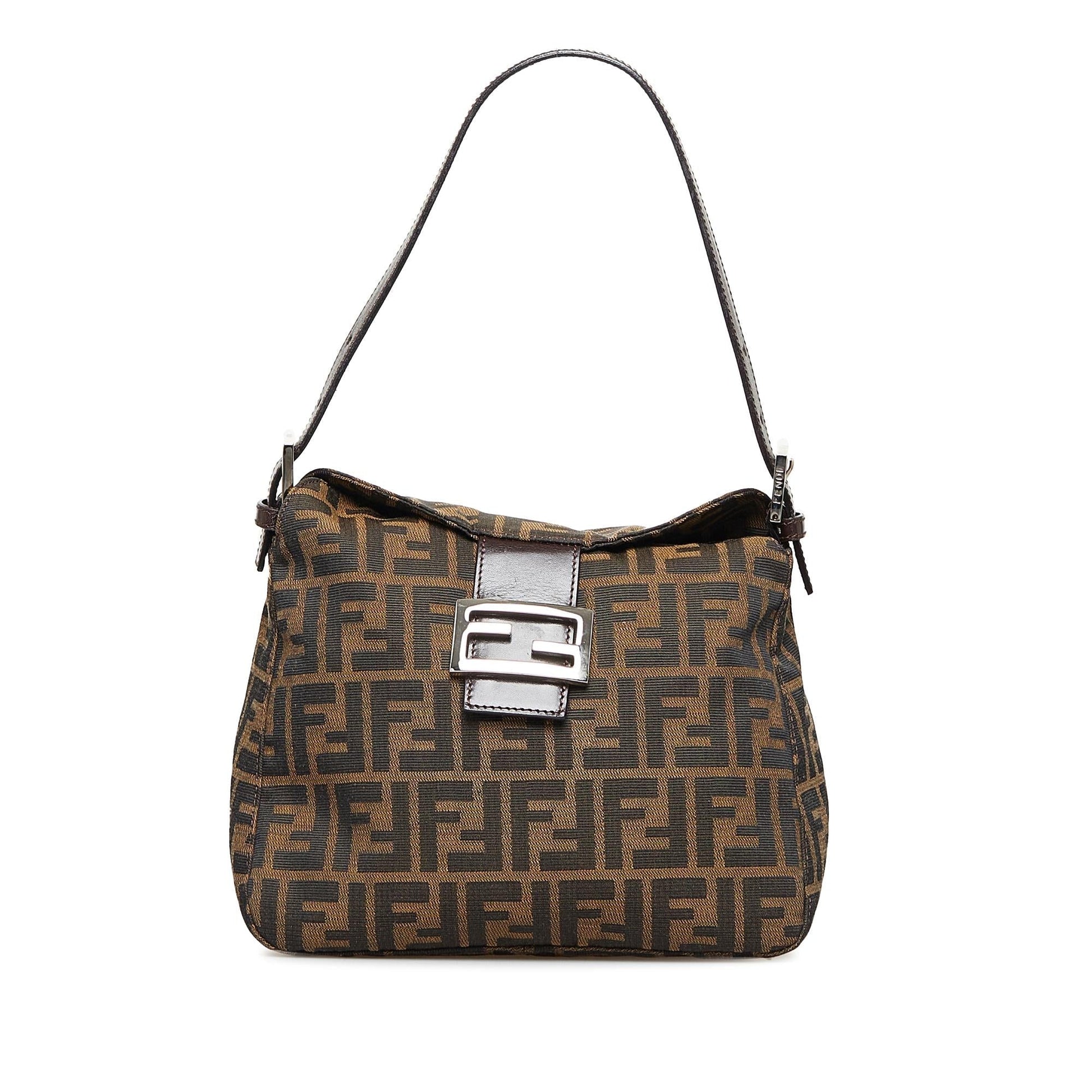 Fendi Zucca Double Shoulder Bag Shg 3W9Xsv Flap