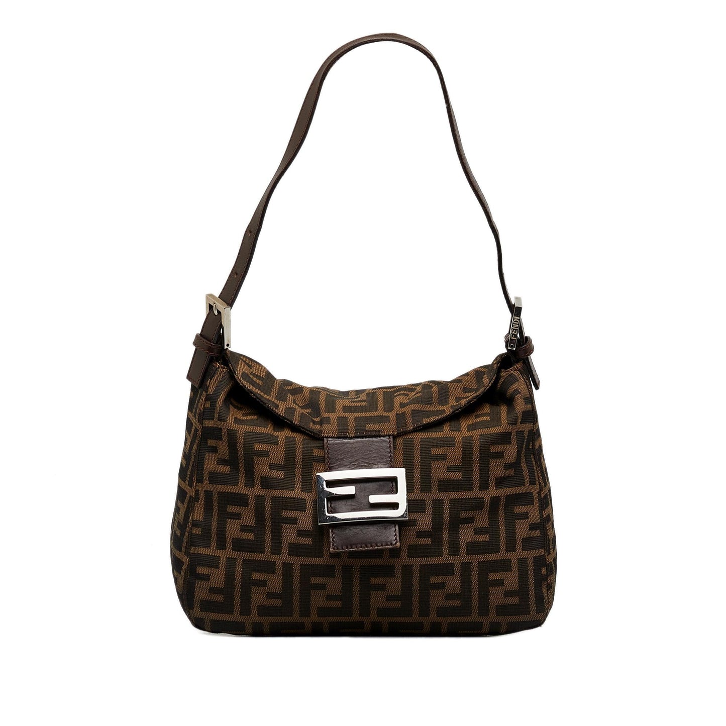 Fendi Zucca Double Shoulder Bag Shg Osvq5T Flap