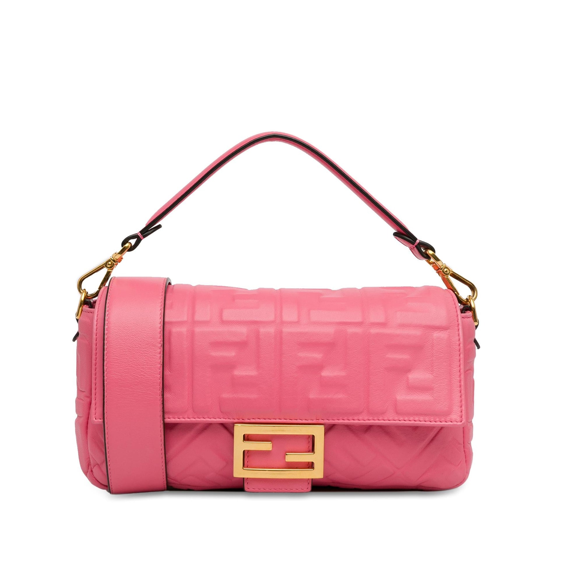 Fendi Zucca Baguette Satchel Shg Dnovme Embossed Satchel Bag