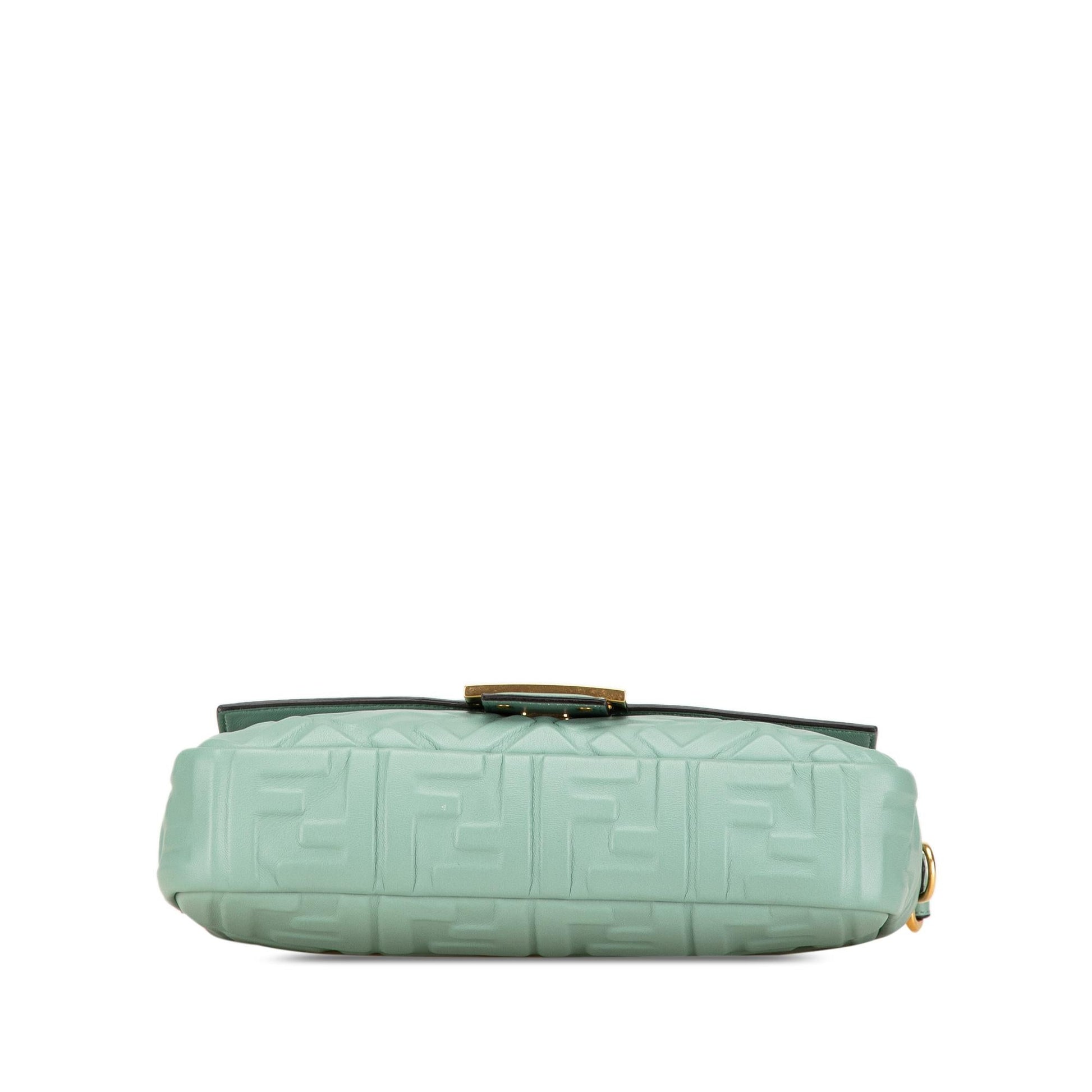 Fendi Zucca Baguette Satchel Shg Gboflu Embossed Satchel Bag