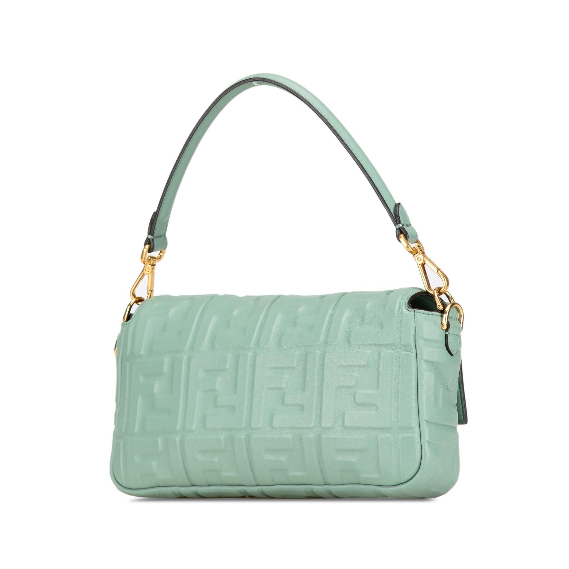 Fendi Zucca Baguette Satchel Shg Gboflu Embossed Satchel Bag