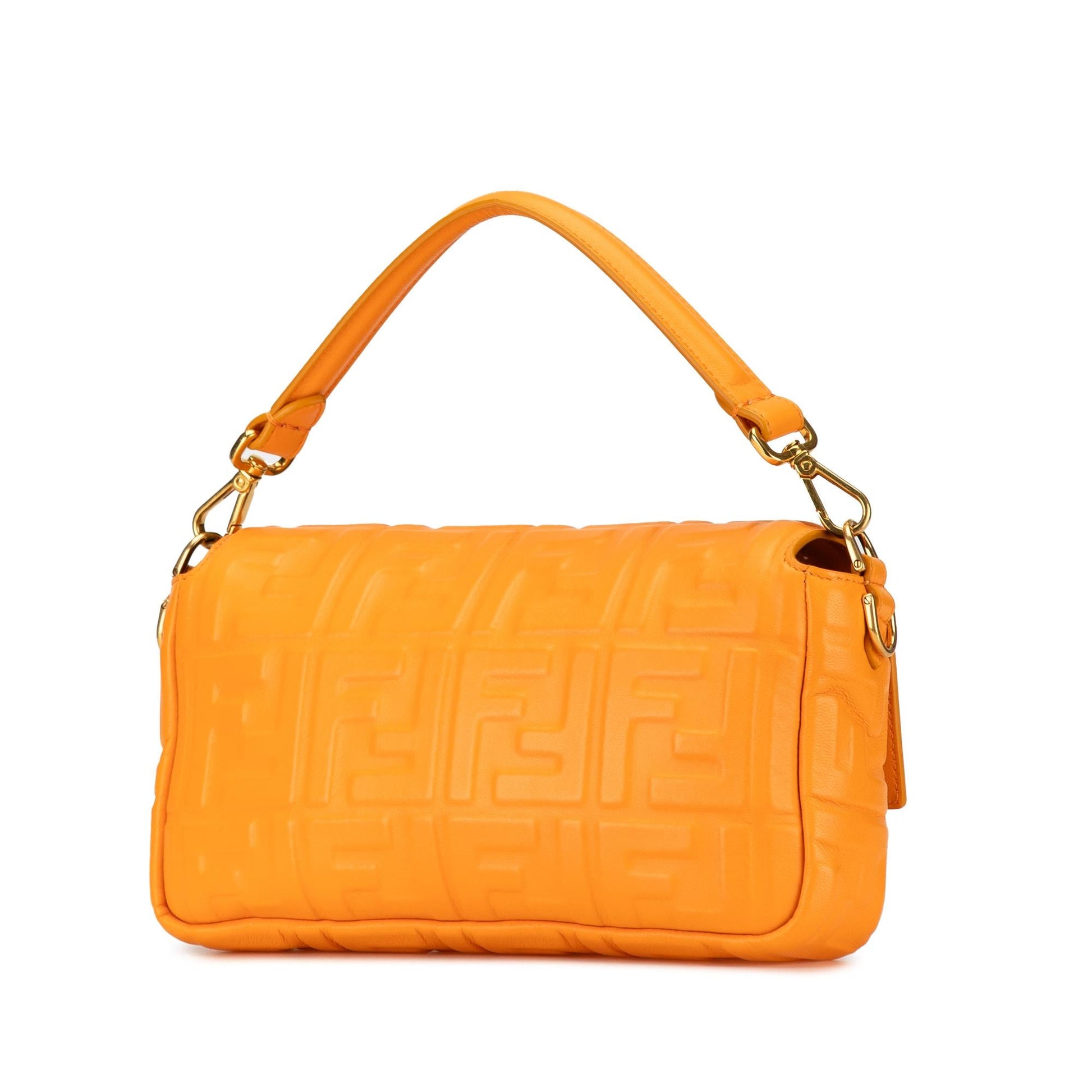 Fendi Zucca Baguette Satchel Shg Yikxmi Leather Embossed Satchel Bag