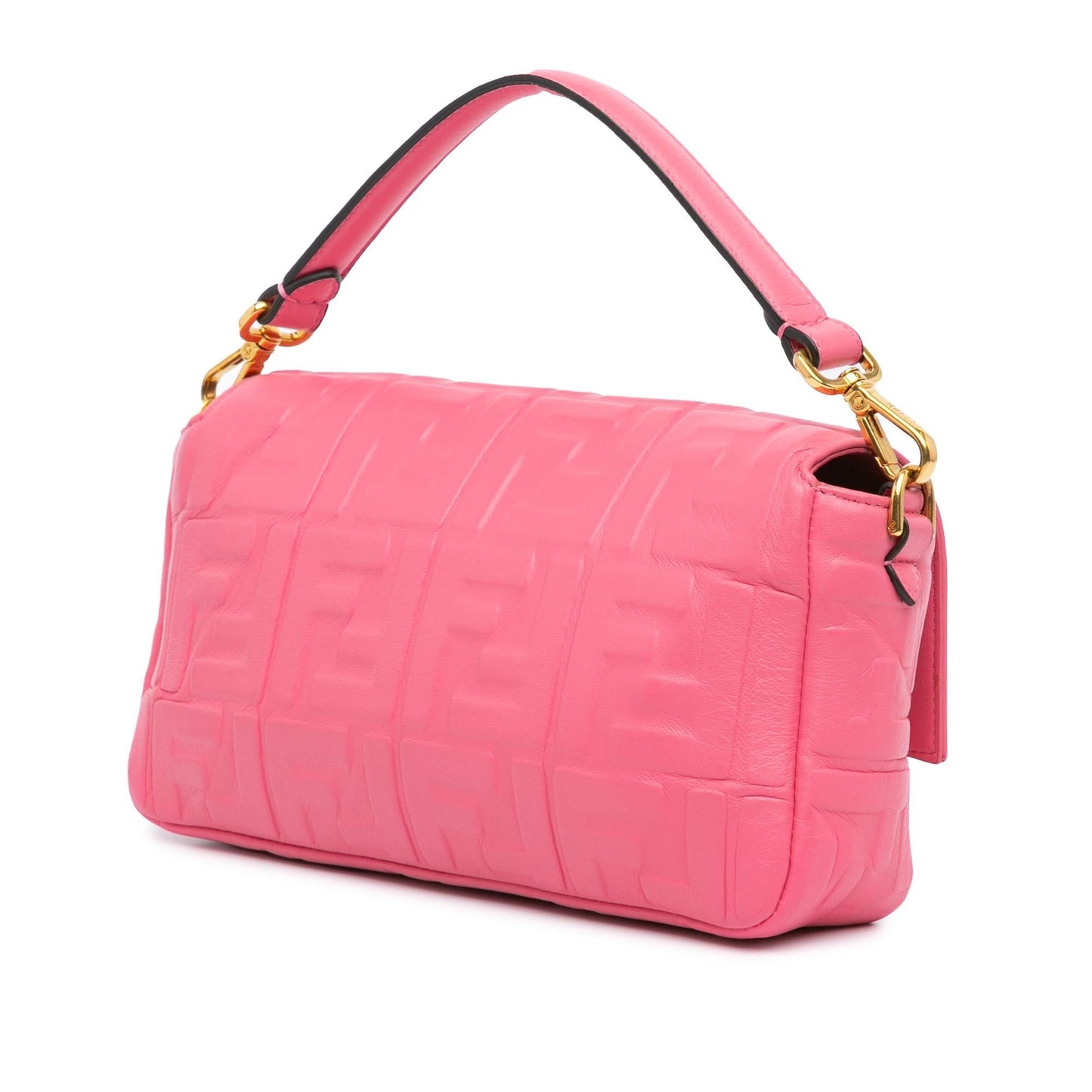 Fendi Zucca Baguette Satchel Leather Embossed Satchel Bag Satchel Shg Hnryp4