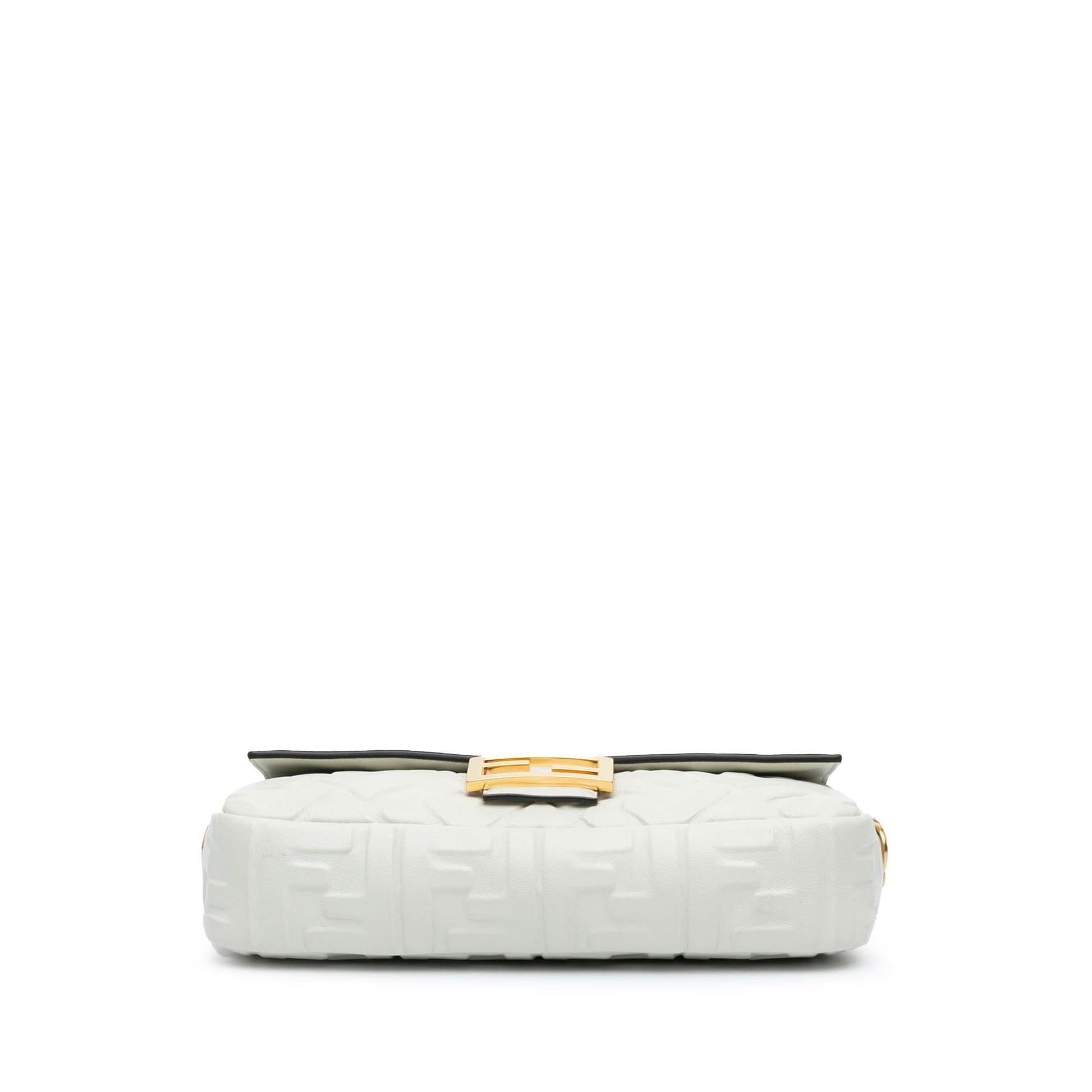 Fendi Zucca Baguette Satchel Leather Embossed Satchel Bag Satchel Shg Sozxyl